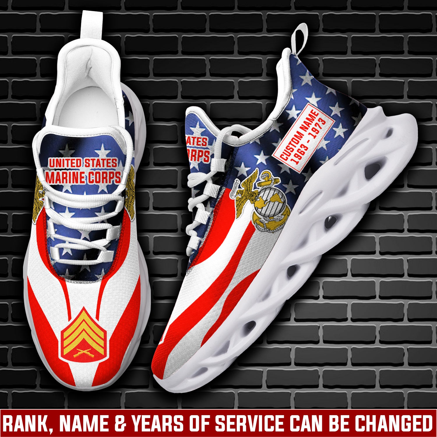 Personalized US Marine Corps Max Soul Shoes Sneakers for Men And Women – Casual Shoes, Streetwear Shoes