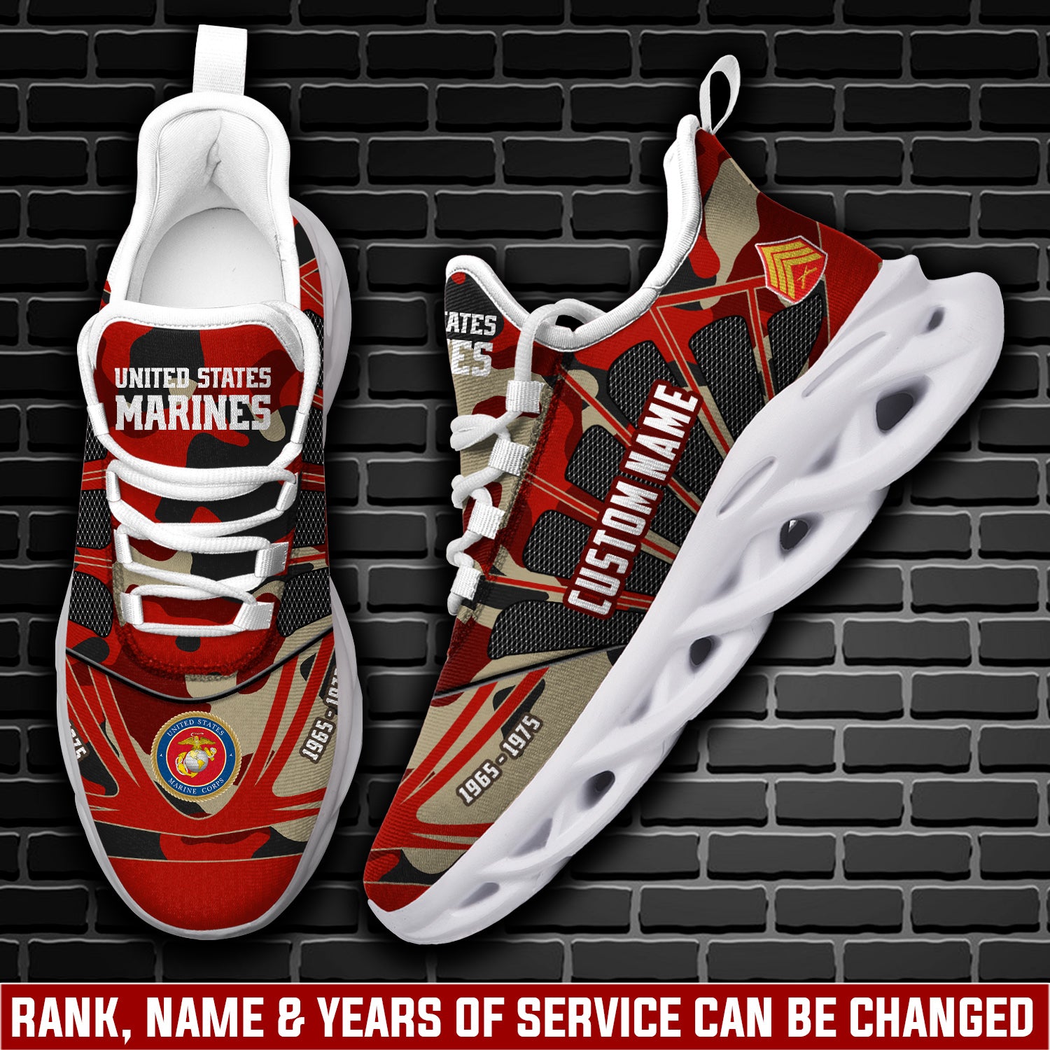 Personalized US Marine Corps Max Soul Shoes Sneakers for Men And Women – Casual Shoes, Streetwear Shoes