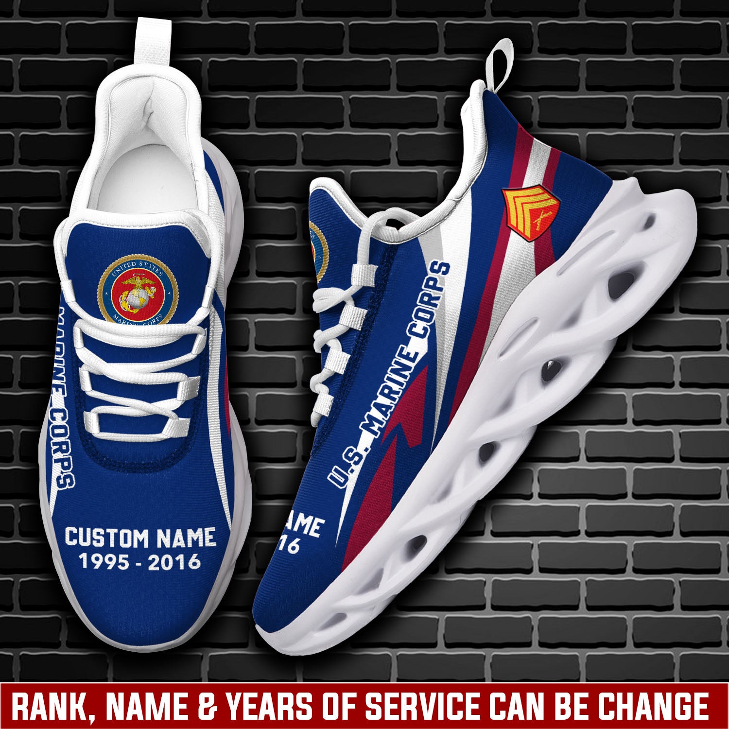 Personalized US Marine Corps Max Soul ShoesSneakers for Men And Women – Casual Shoes, Streetwear Shoes