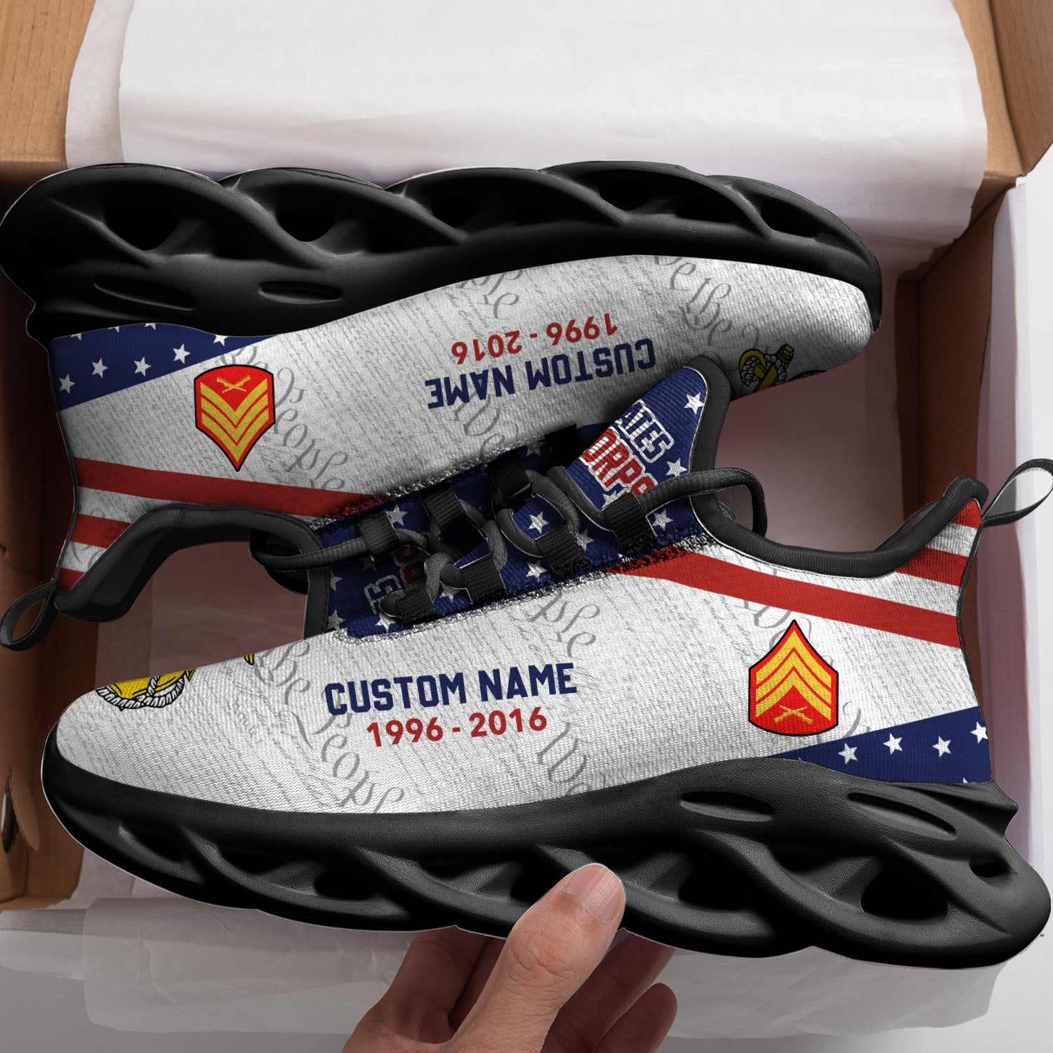 Personalized US Marine Corps Max Soul ShoesSneakers for Men And Women – Casual Shoes, Streetwear Shoes - Image 3