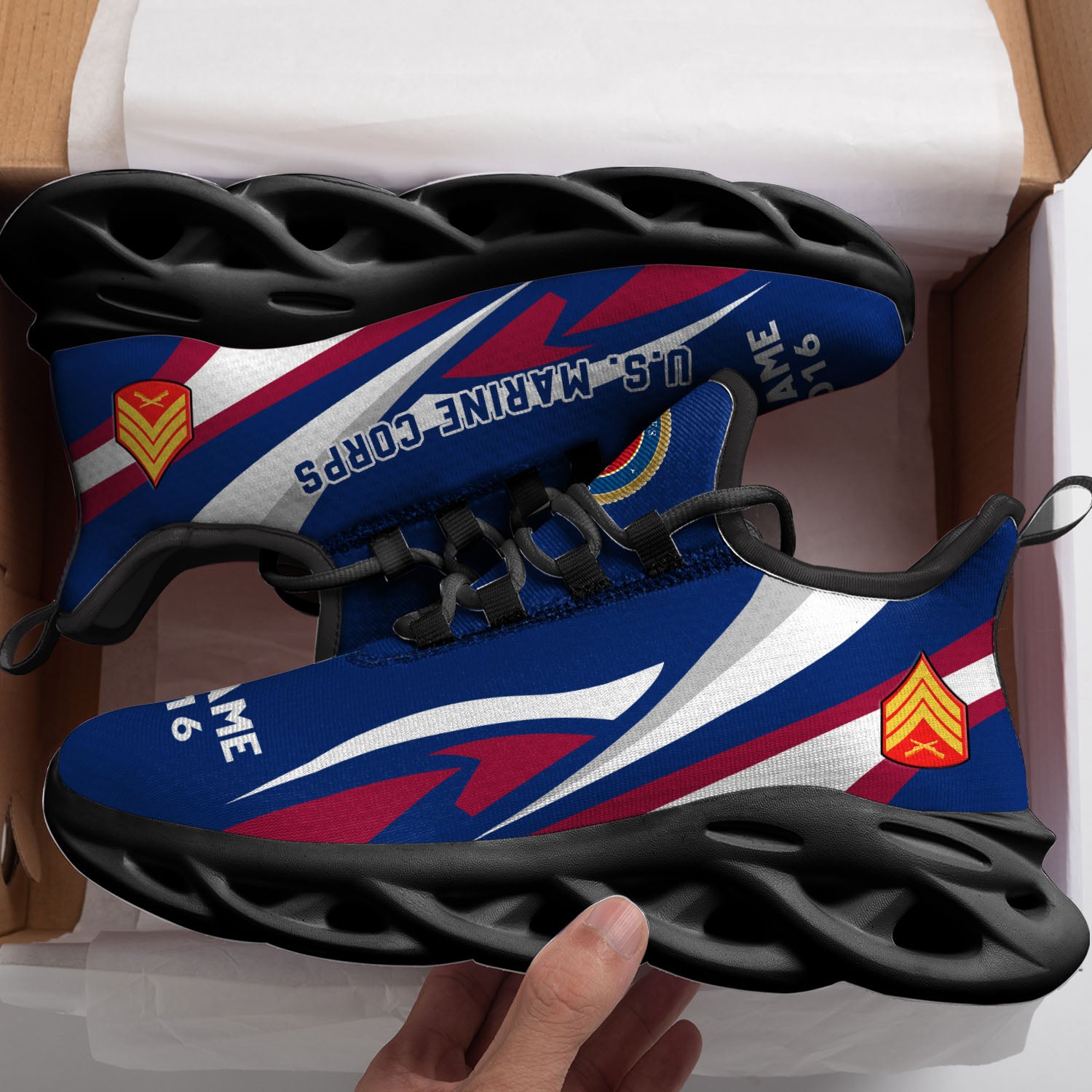 Personalized US Marine Corps Max Soul ShoesSneakers for Men And Women – Casual Shoes, Streetwear Shoes - Image 3