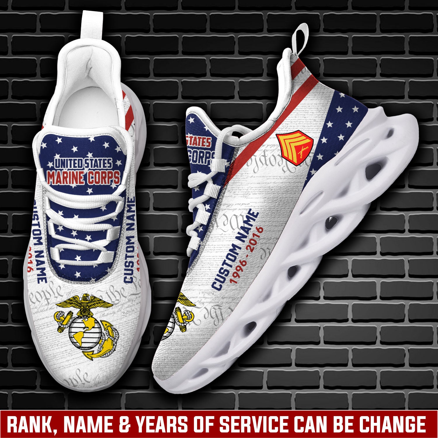 Personalized US Marine Corps Max Soul ShoesSneakers for Men And Women – Casual Shoes, Streetwear Shoes