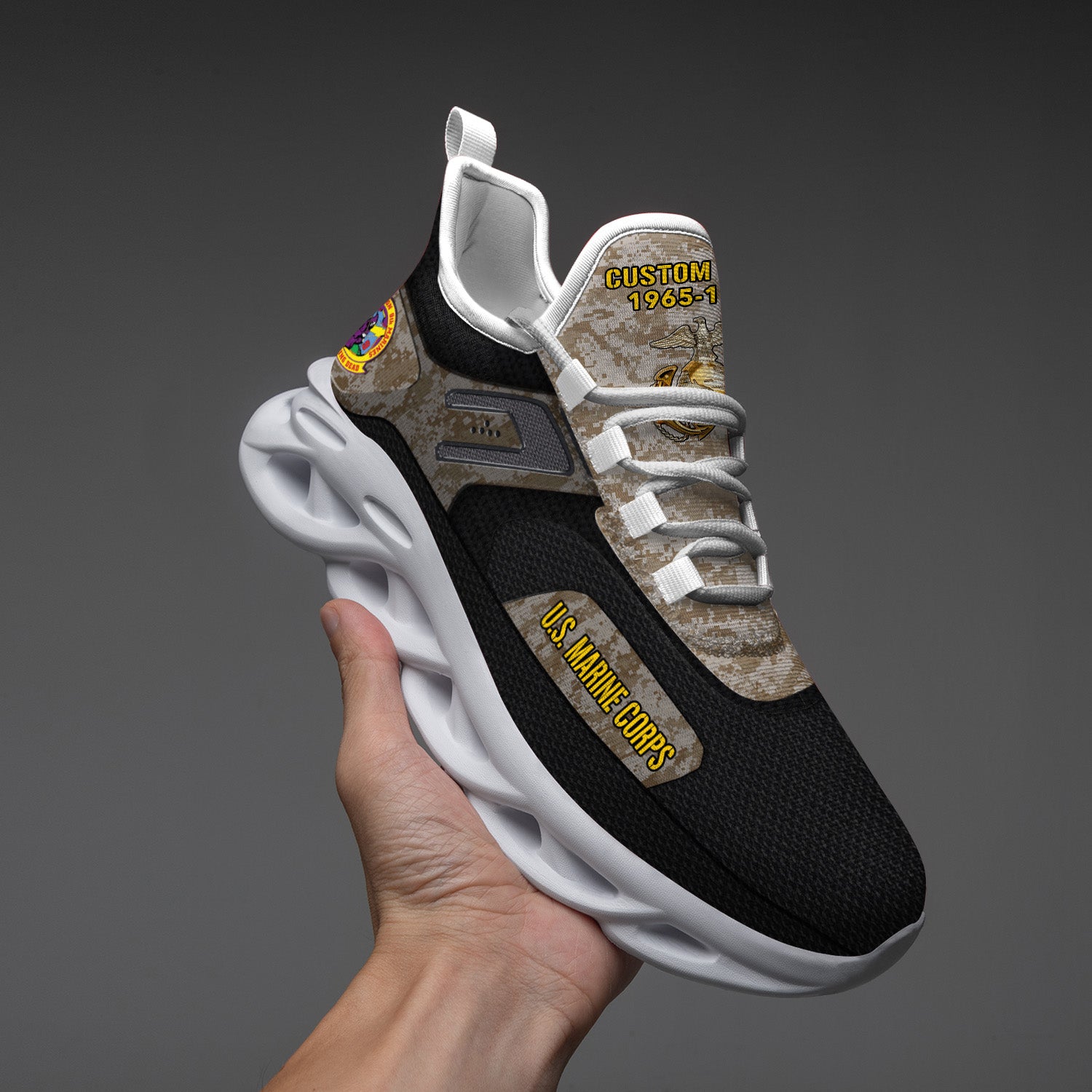 Personalized US Marine Corps Max Soul ShoesSneakers for Men And Women – Casual Shoes, Streetwear Shoes - Image 4