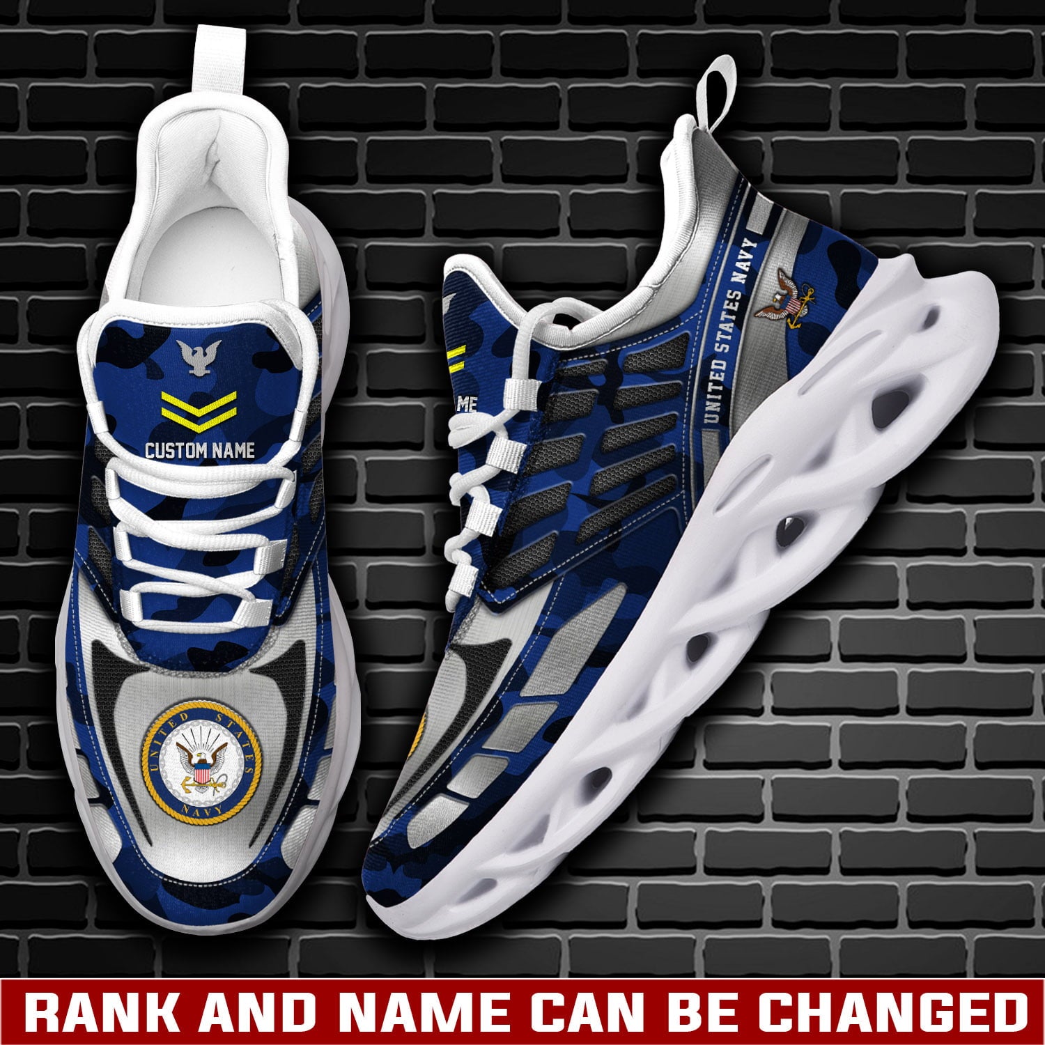 Personalized US Navy Max Soul Shoes Sneakers for Men And Women – Casual Shoes, Streetwear Shoes