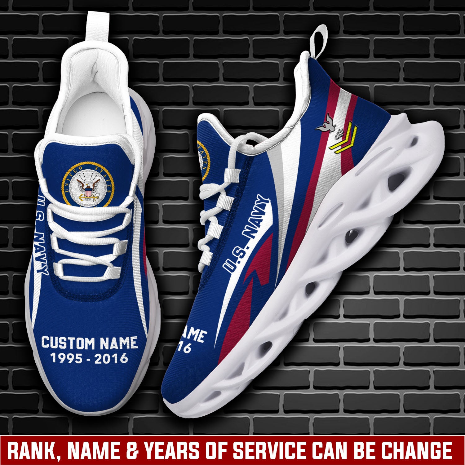 Personalized US Navy Max Soul Shoes Sneakers for Men And Women – Casual Shoes, Streetwear Shoes