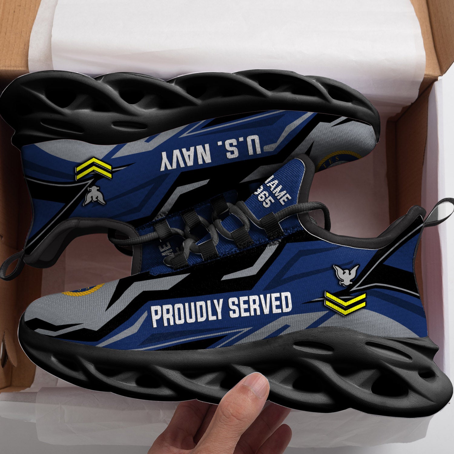 Personalized US Navy Max Soul Shoes Sneakers for Men And Women – Casual Shoes, Streetwear Shoes - Image 3