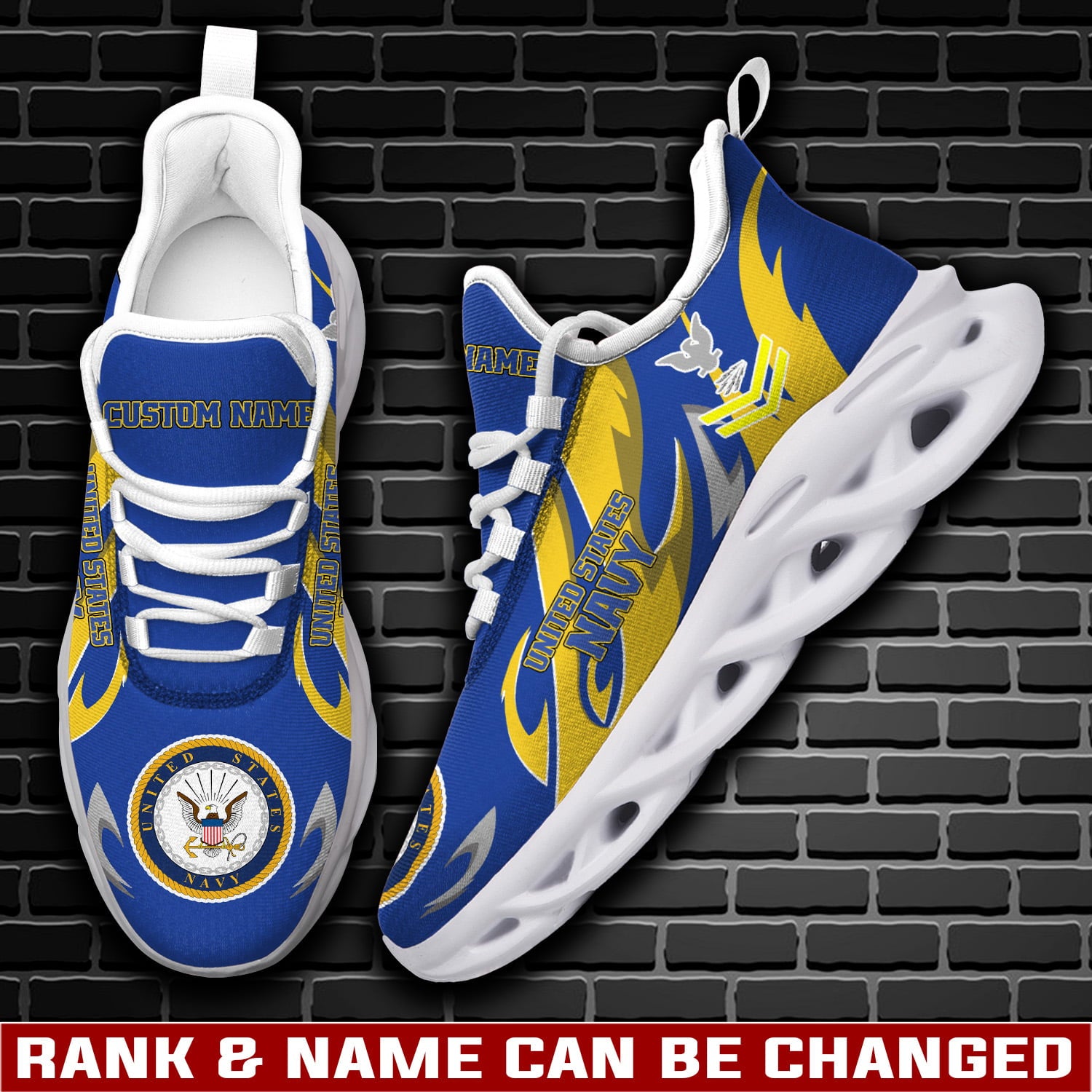 Personalized US Navy Max Soul Shoes Sneakers for Men And Women – Casual Shoes, Streetwear Shoes