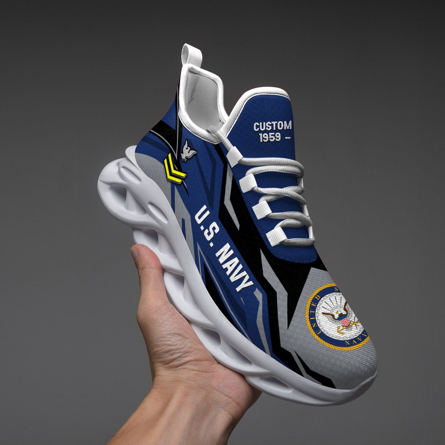 Personalized US Navy Max Soul Shoes Sneakers for Men And Women – Casual Shoes, Streetwear Shoes - Image 4