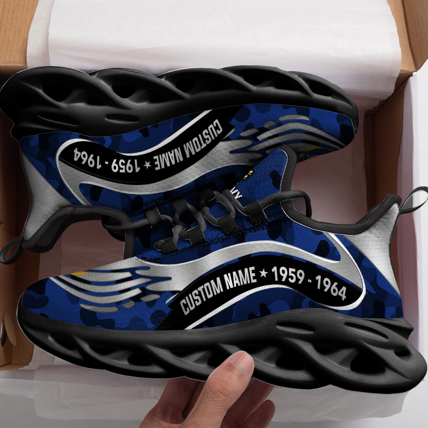 Personalized US Navy Max Soul Shoes Sneakers for Men And Women – Casual Shoes, Streetwear Shoes - Image 3