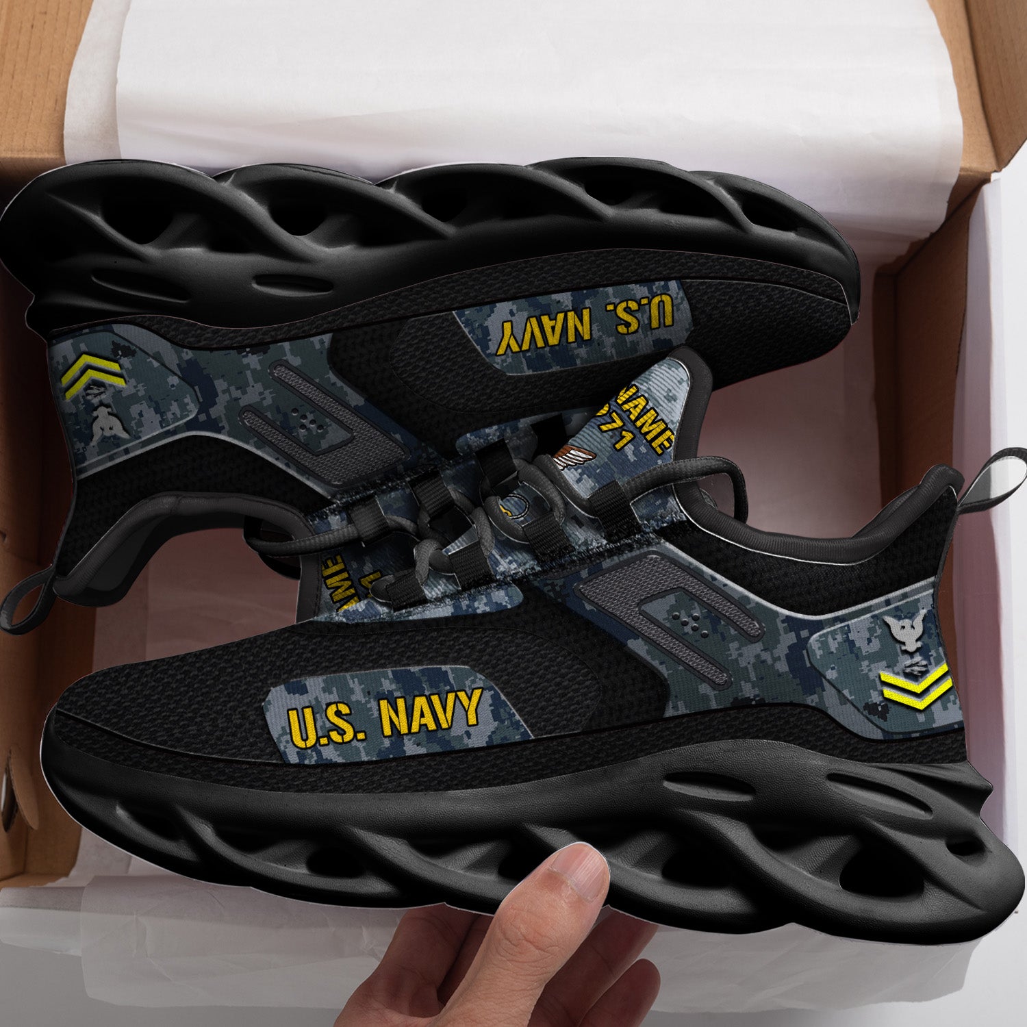 Personalized US Navy Max Soul Shoes Sneakers for Men And Women – Casual Shoes, Streetwear Shoes - Image 3