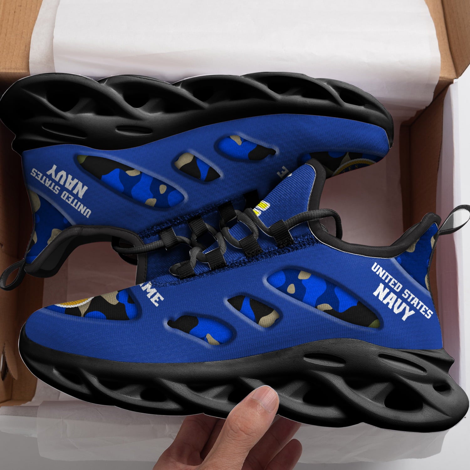 Personalized US Navy Max Soul Shoes Sneakers for Men And Women – Casual Shoes, Streetwear Shoes - Image 3