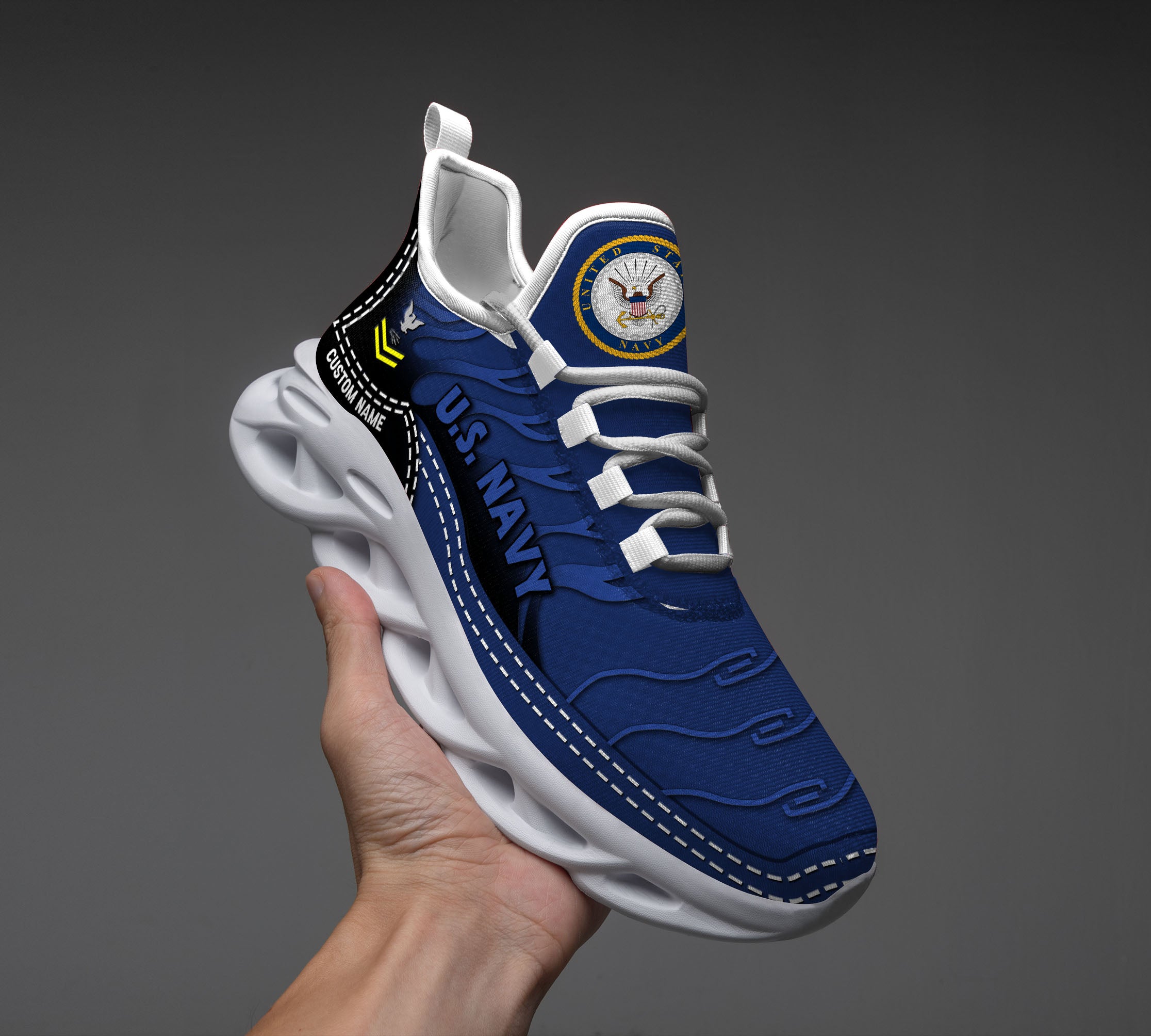 Personalized US Navy Max Soul Shoes Sneakers for Men And Women – Casual Shoes, Streetwear Shoes - Image 4