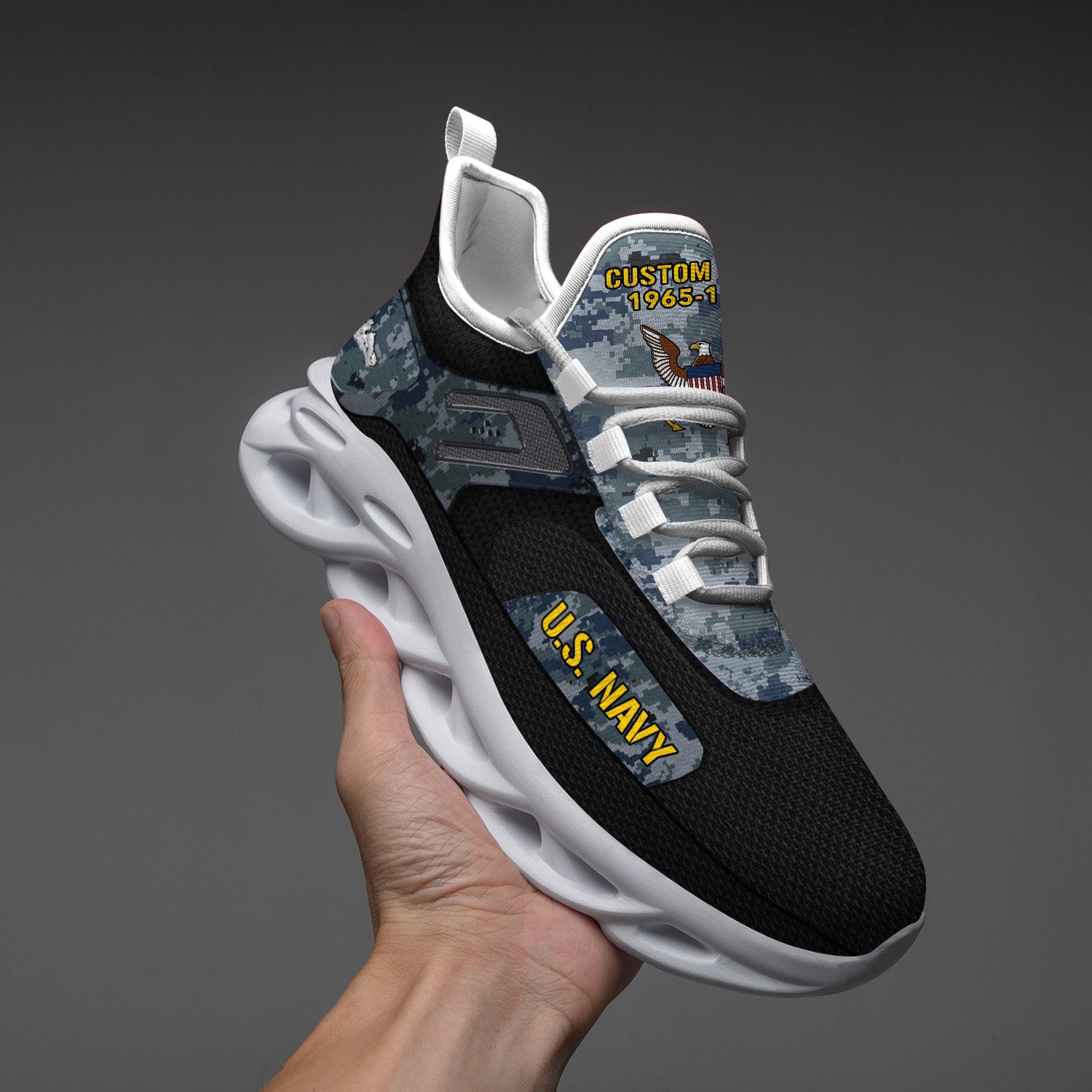 Personalized US Navy Max Soul Shoes Sneakers for Men And Women – Casual Shoes, Streetwear Shoes - Image 4