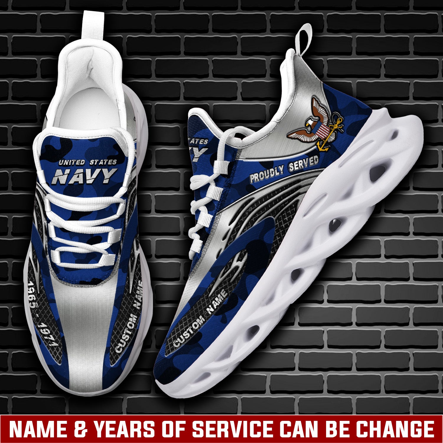 Personalized US Navy Max Soul Shoes Sneakers for Men And Women – Casual Shoes, Streetwear Shoes