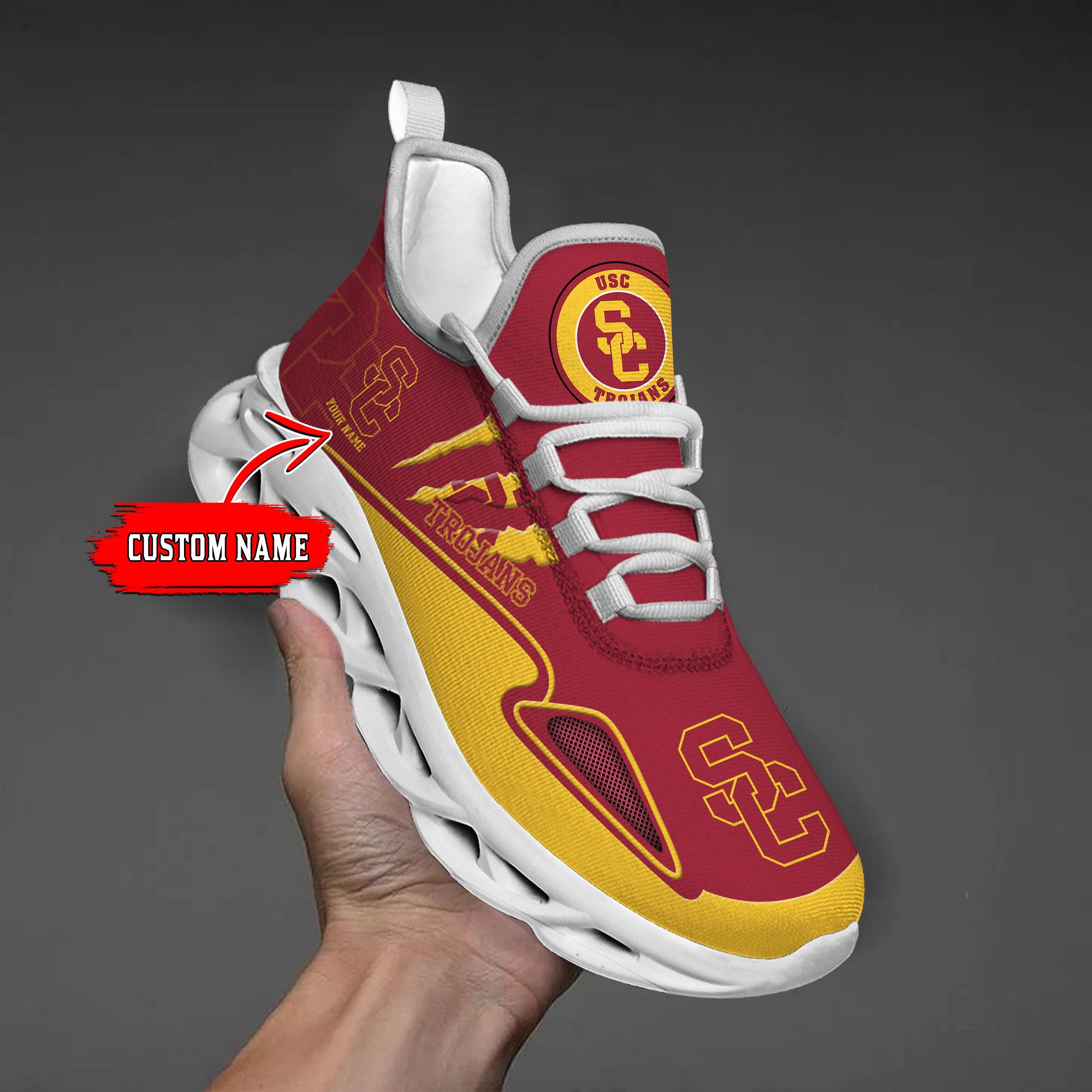 Personalized USC Trojans Max Soul Shoes Sneakers for Men And Women – Casual Shoes, Streetwear Shoes