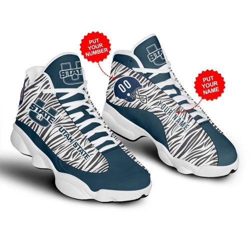 Personalized Utah State Aggies JD13 Sneakers Shoes for Men & Women | Custom Fan Gift