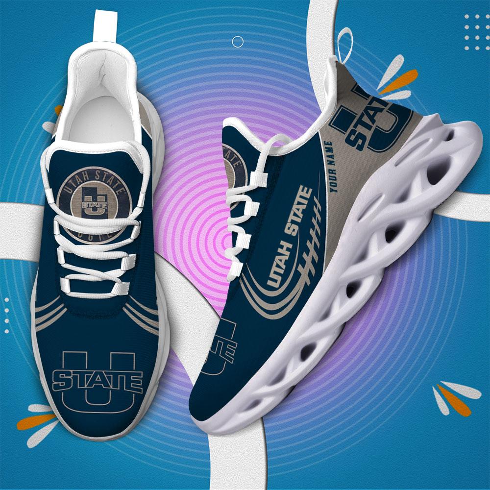 Personalized Utah State Aggies Max Soul Shoes Sneakers for Men And Women – NCAA Fan Shoes, Team Sneakers - Image 4