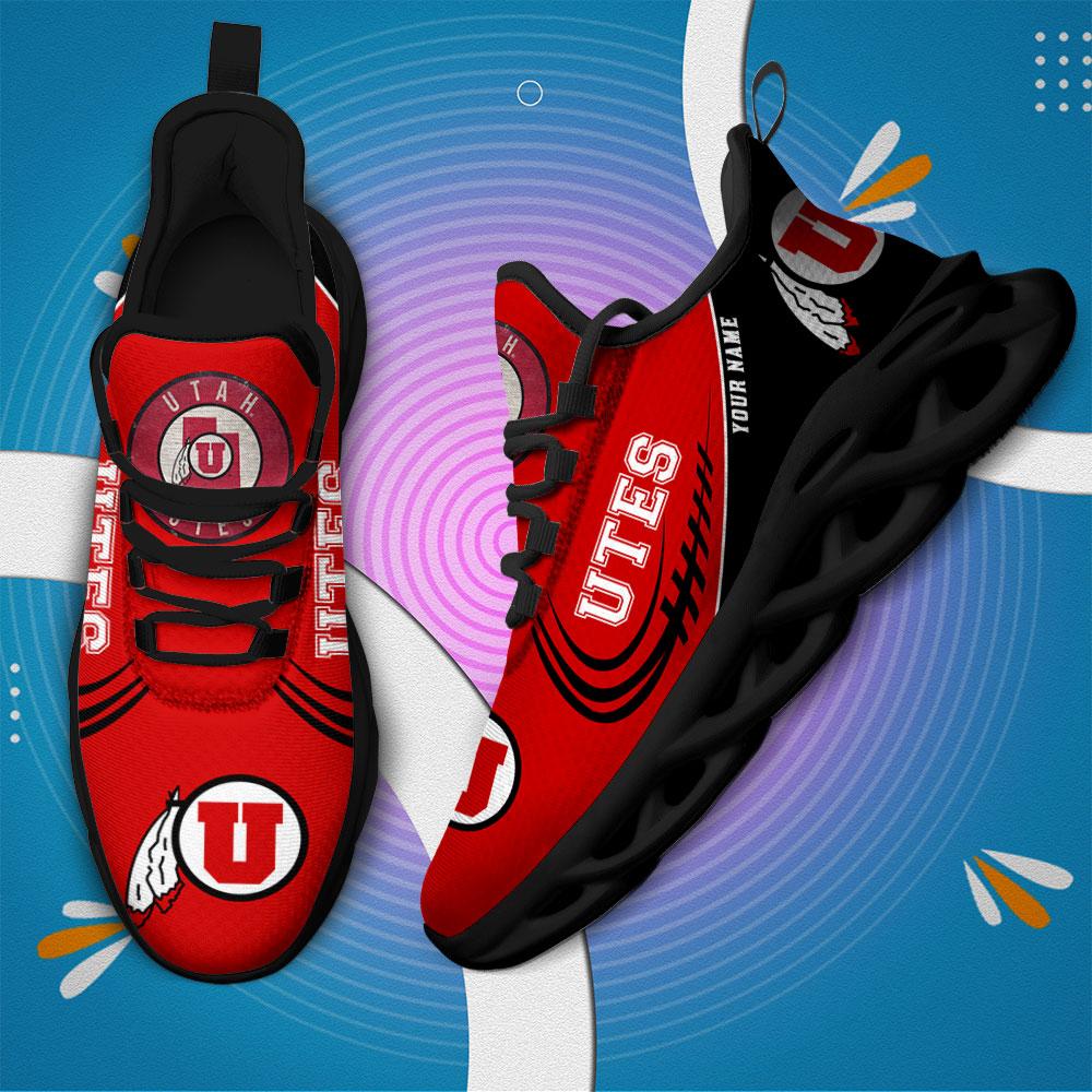 Personalized Utah Utes Max Soul Shoes Sneakers for Men And Women – NCAA Fan Shoes, Team Sneakers - Image 3