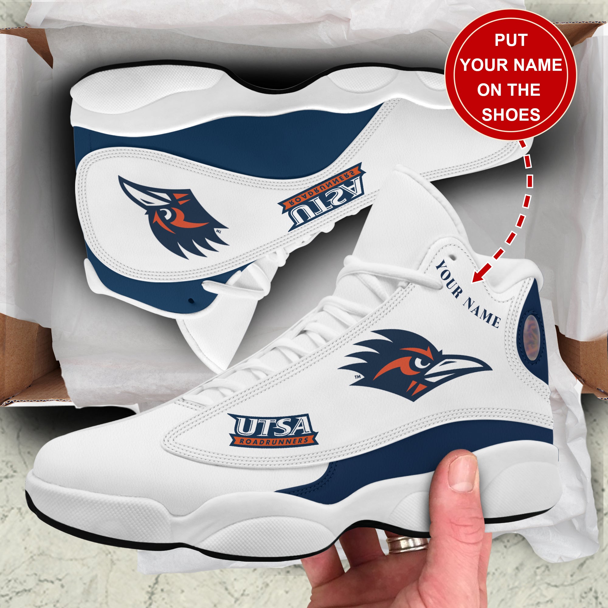 Personalized UTSA Roadrunners JD13 Sneakers Shoes for Men & Women | Custom Fan Gift