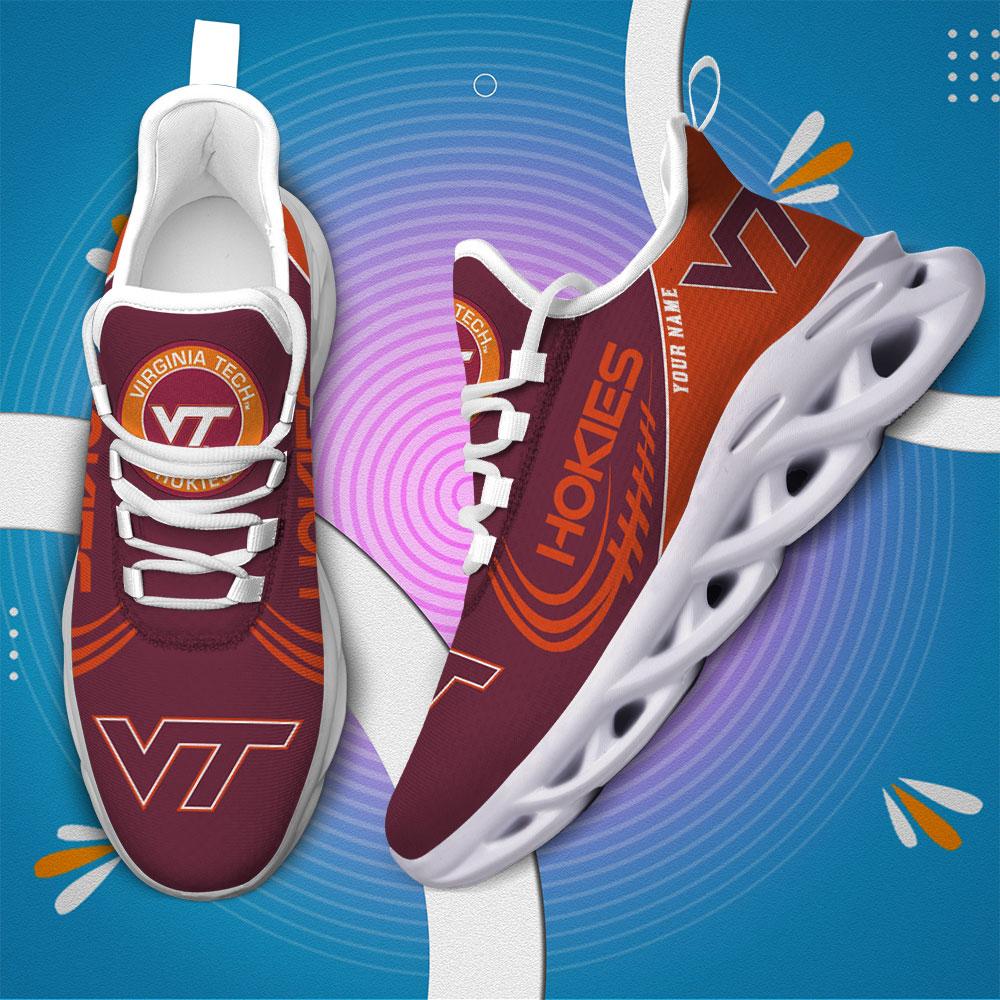 Personalized Virginia Tech Hokies Max Soul ShoesSneakers for Men And Women – Casual Shoes, Streetwear Shoes - Image 4