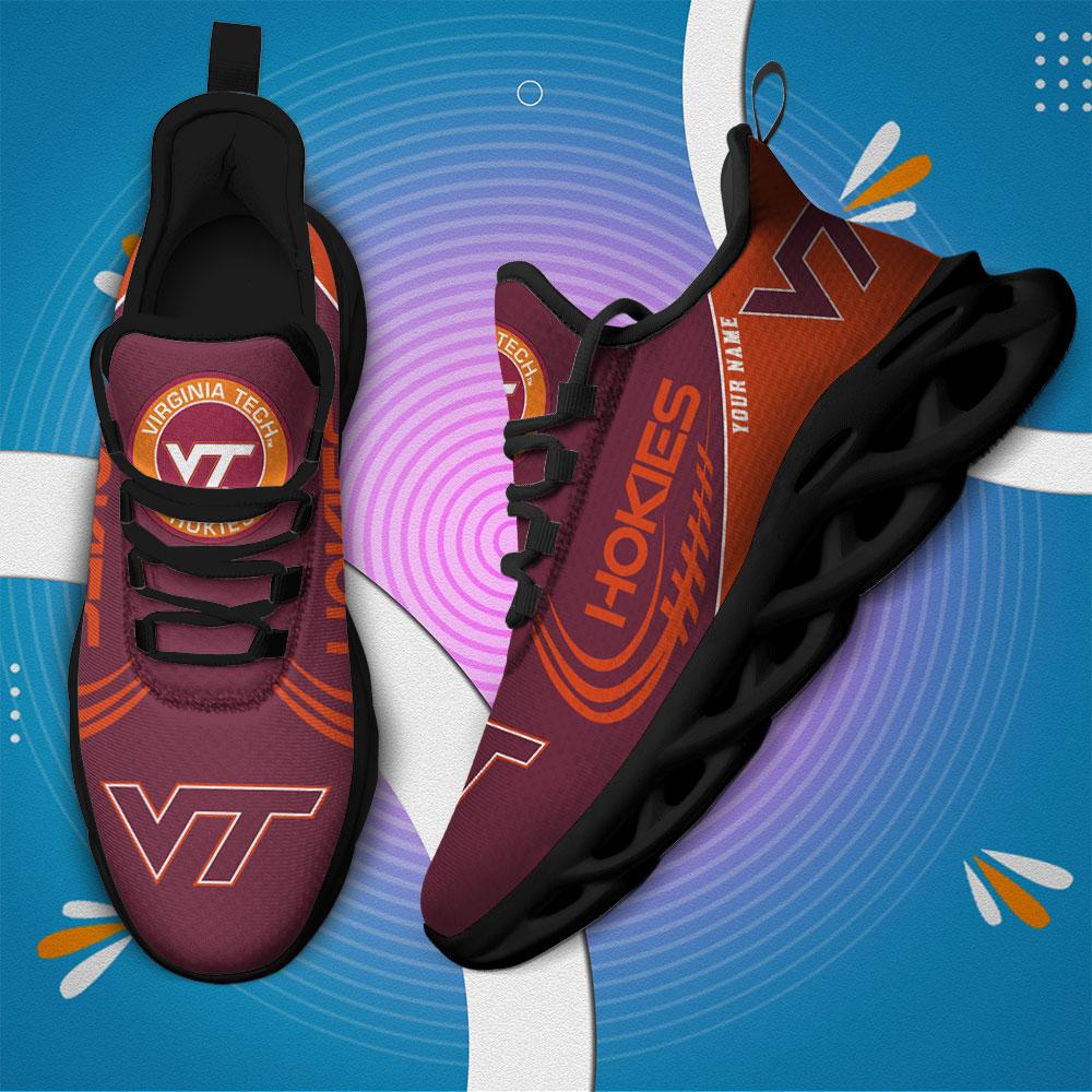 Personalized Virginia Tech Hokies Max Soul ShoesSneakers for Men And Women – Casual Shoes, Streetwear Shoes - Image 3