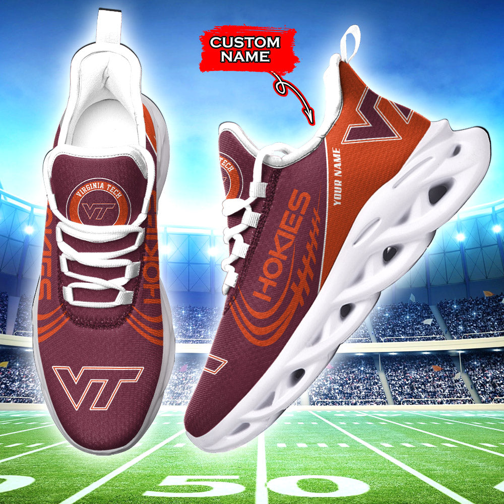 Personalized Virginia Tech Hokies NCAA Max Soul ShoesSneakers for Men And Women – NCAA Fan Shoes, Team Sneakers