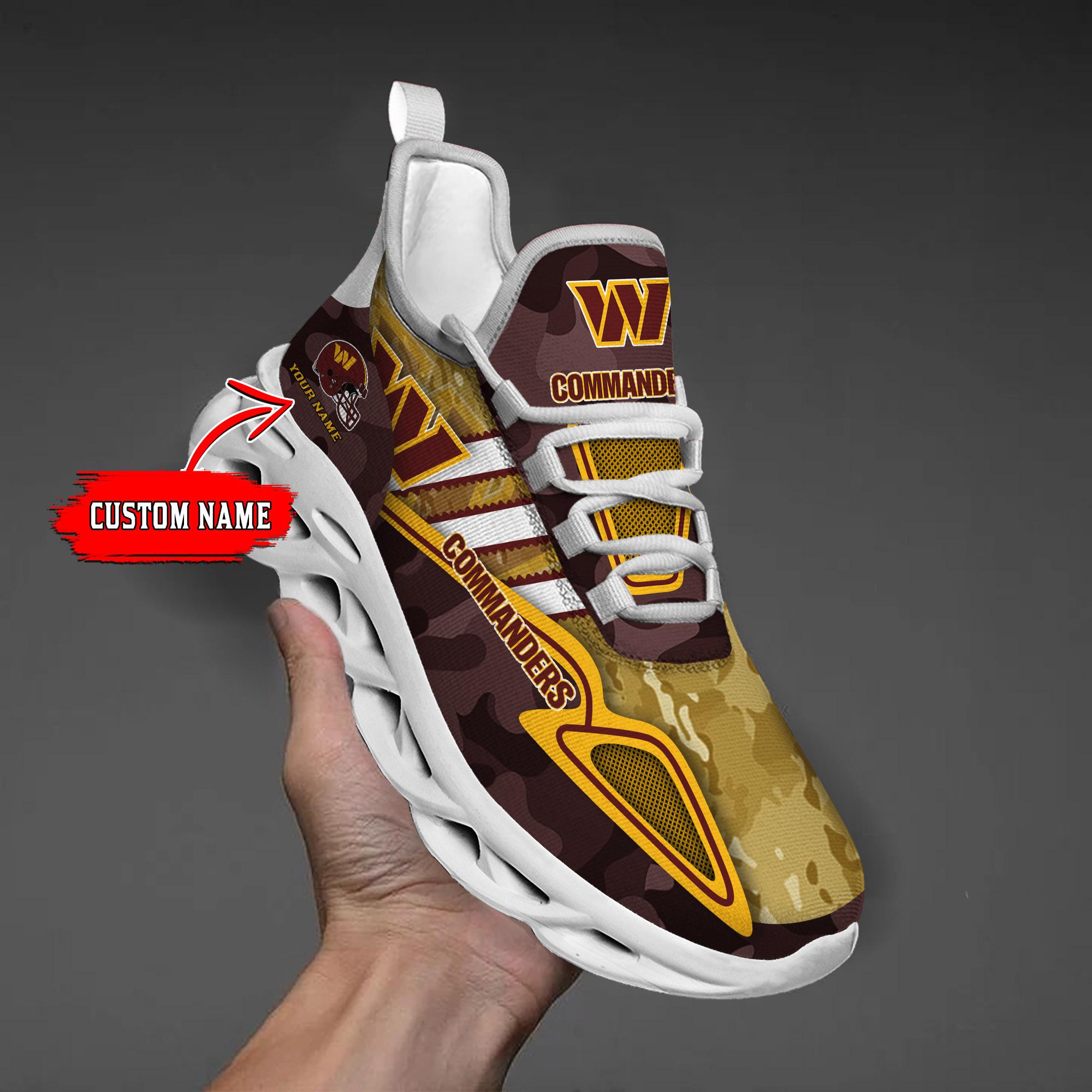 Personalized Washington Commanders Max Soul Shoes Sneakers for Men And Women – NFL Football Fan Shoes, Team Sneakers