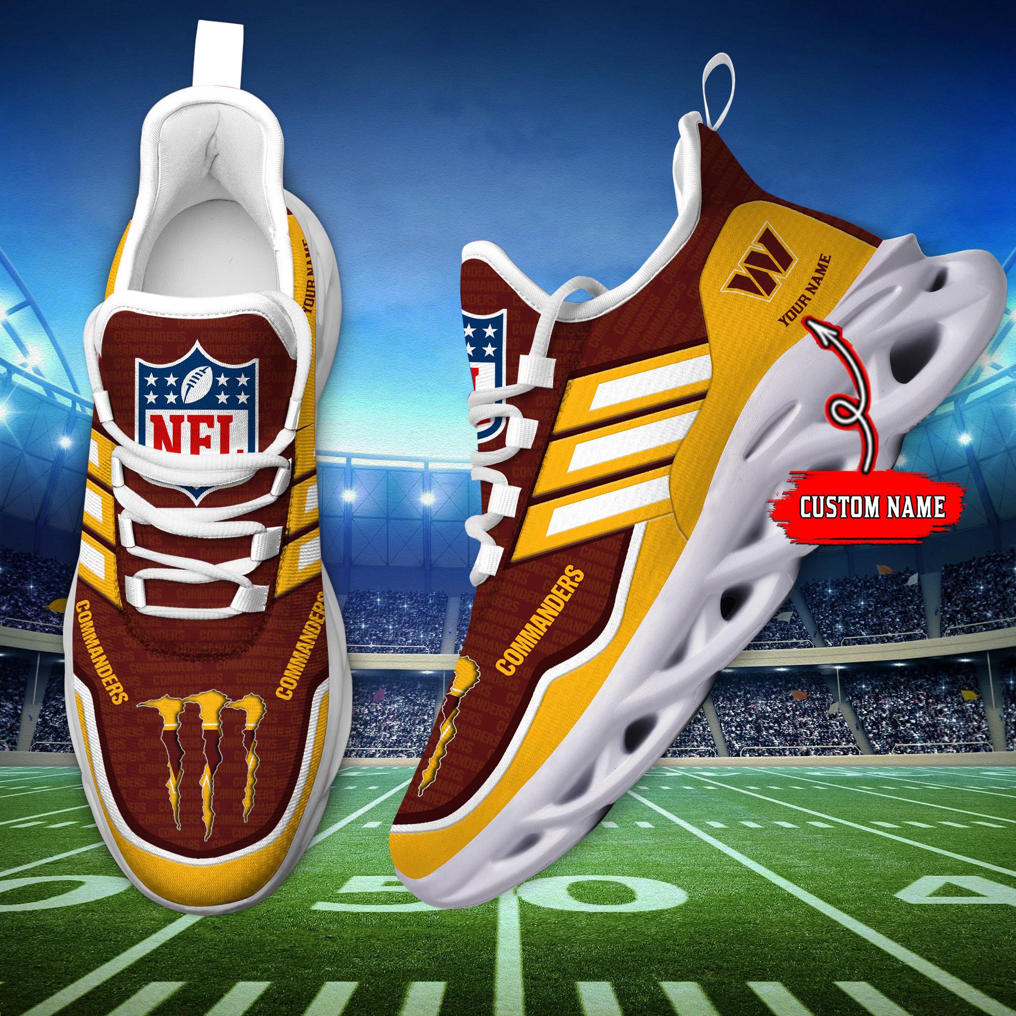 Personalized Washington Commanders Max Soul Shoes Sneakers for Men And Women – NFL Football Fan Shoes, Team Sneakers
