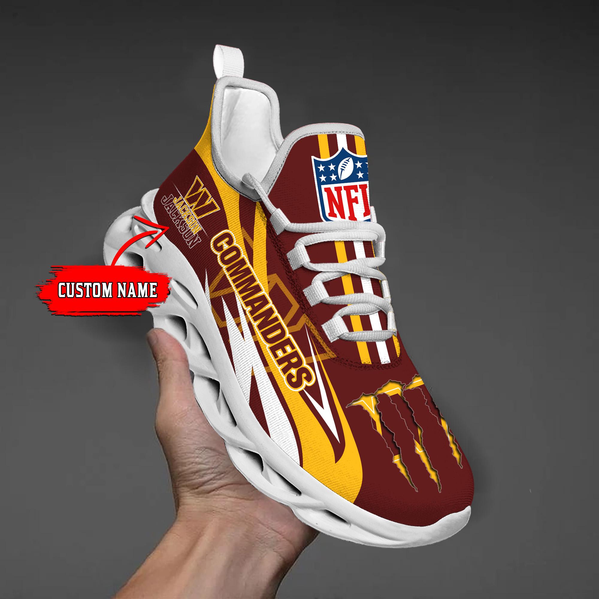 Personalized Washington Commanders Max Soul Shoes Sneakers for Men And Women – NFL Football Fan Shoes, Team Sneakers