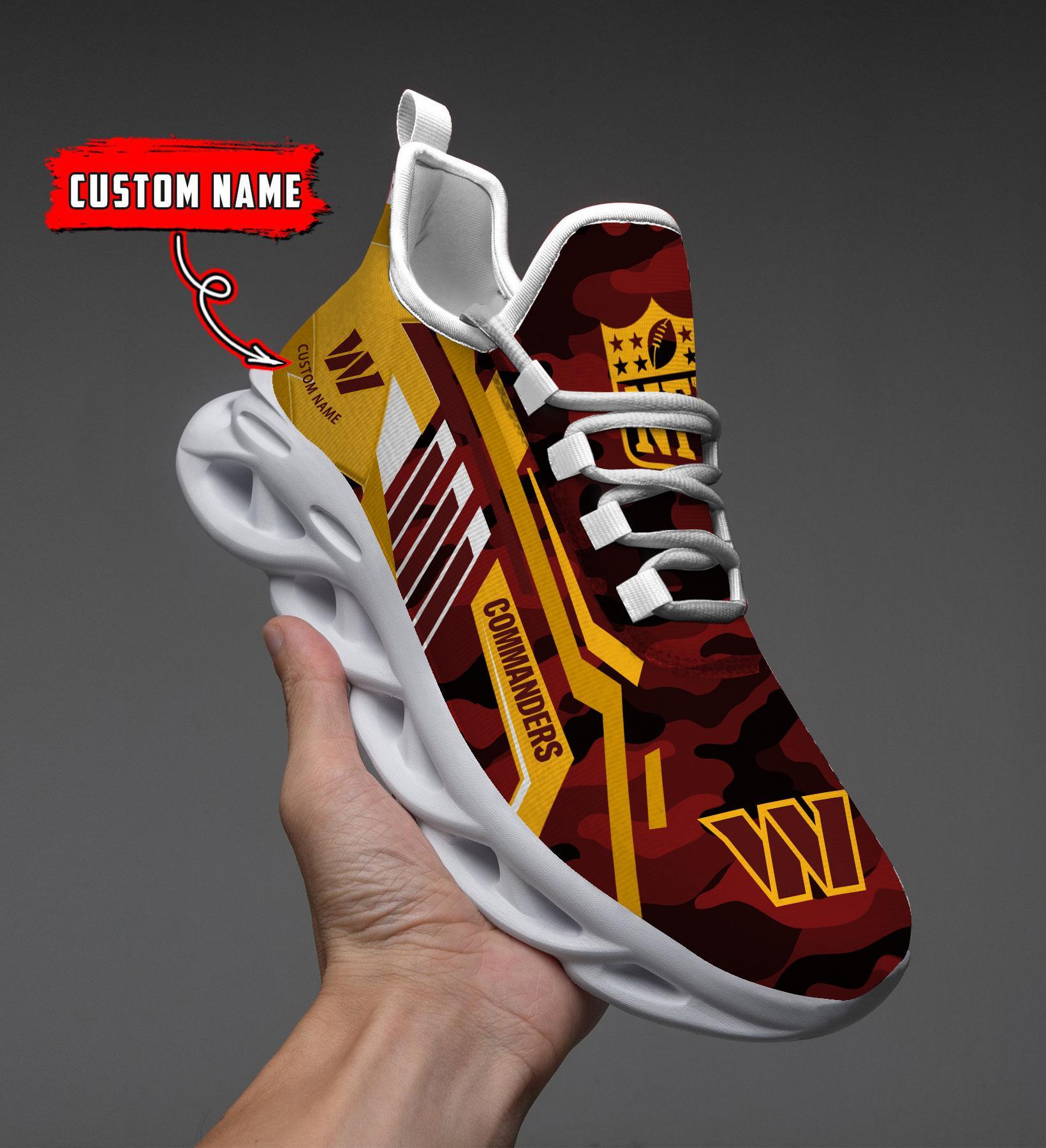 Personalized Washington Commanders Max Soul Shoes Sneakers for Men And Women – NFL Football Fan Shoes, Team Sneakers