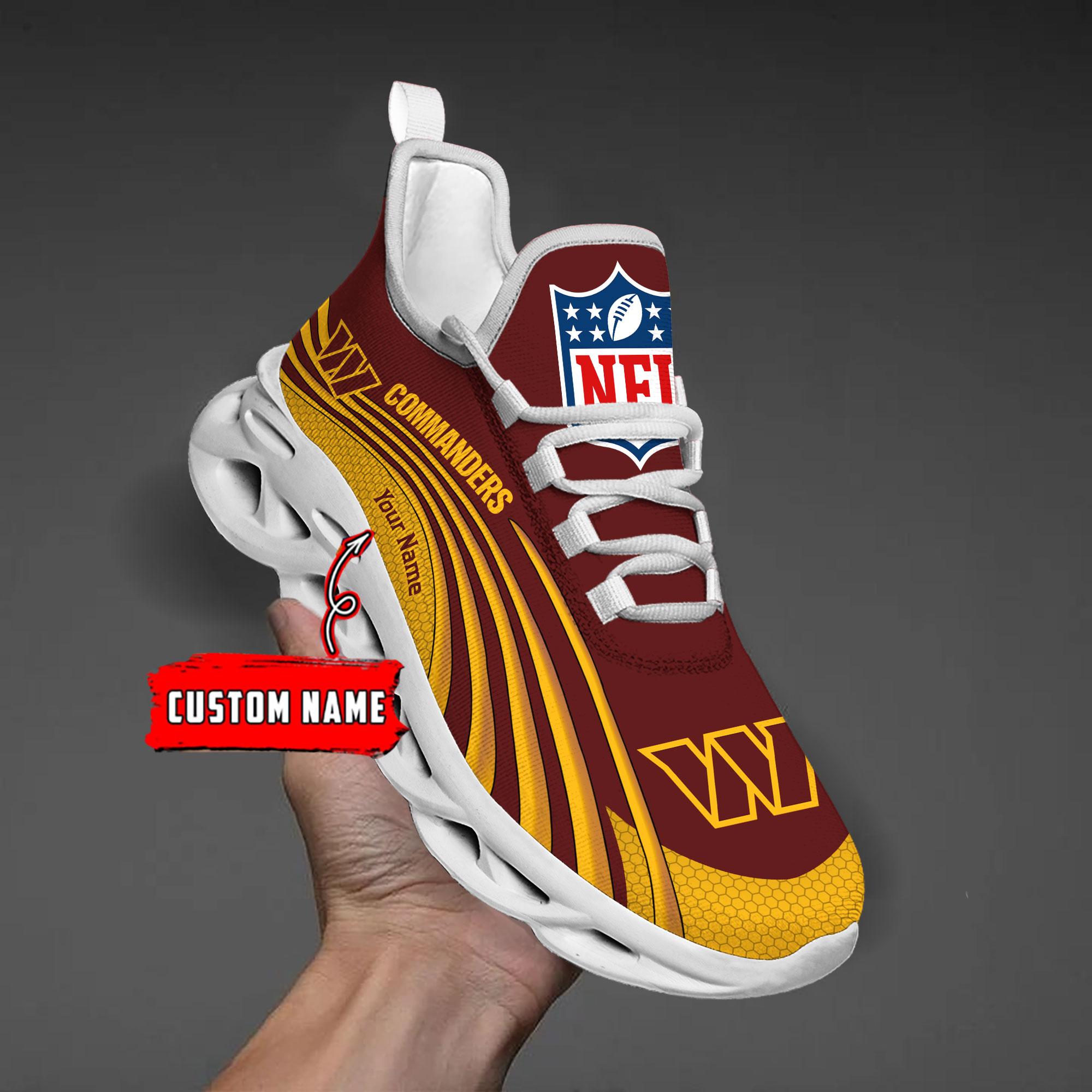 Personalized Washington Commanders Max Soul Shoes Sneakers for Men And Women – NFL Football Fan Shoes, Team Sneakers
