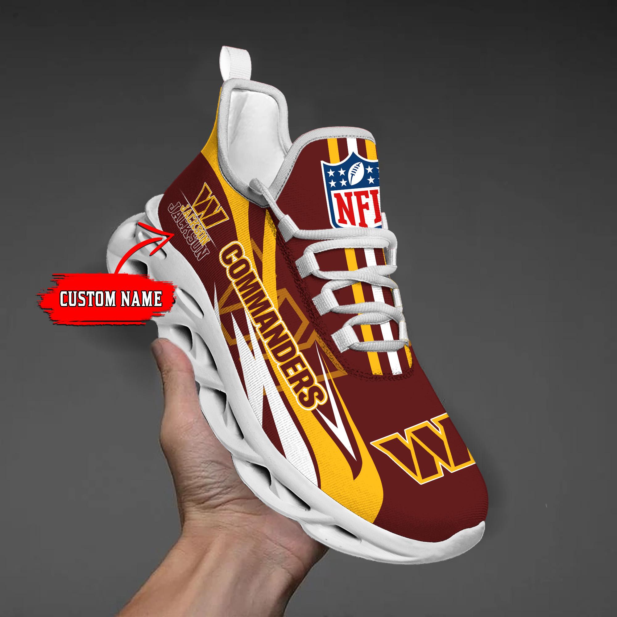 Personalized Washington Commanders Max Soul Shoes Sneakers for Men And Women – NFL Football Fan Shoes, Team Sneakers