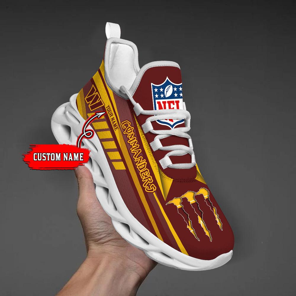 Personalized Washington Commanders Max Soul Shoes Sneakers for Men And Women – NFL Football Fan Shoes, Team Sneakers
