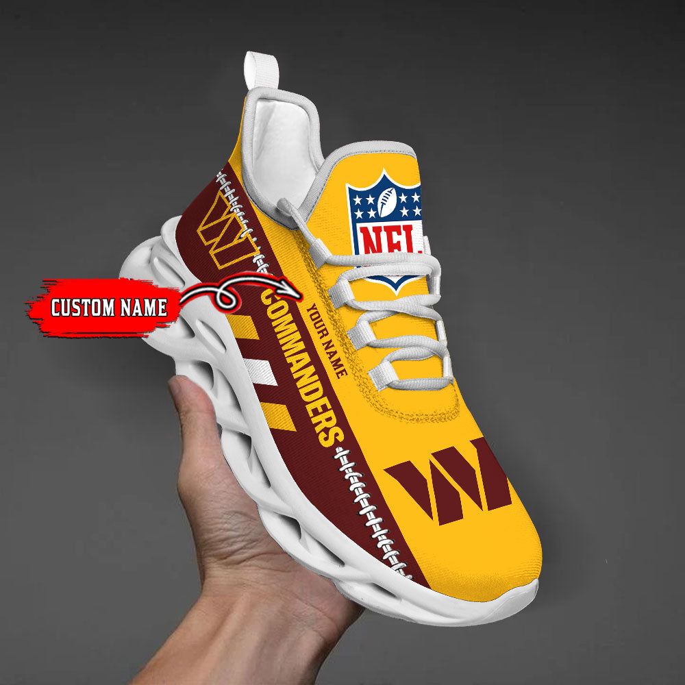 Personalized Washington Commanders Max Soul Shoes Sneakers for Men And Women – NFL Football Fan Shoes, Team Sneakers