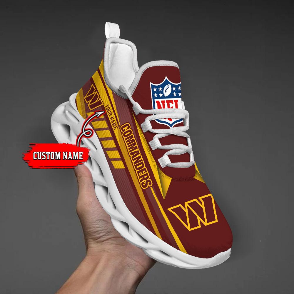 Personalized Washington Commanders Max Soul Shoes Sneakers for Men And Women – NFL Football Fan Shoes, Team Sneakers