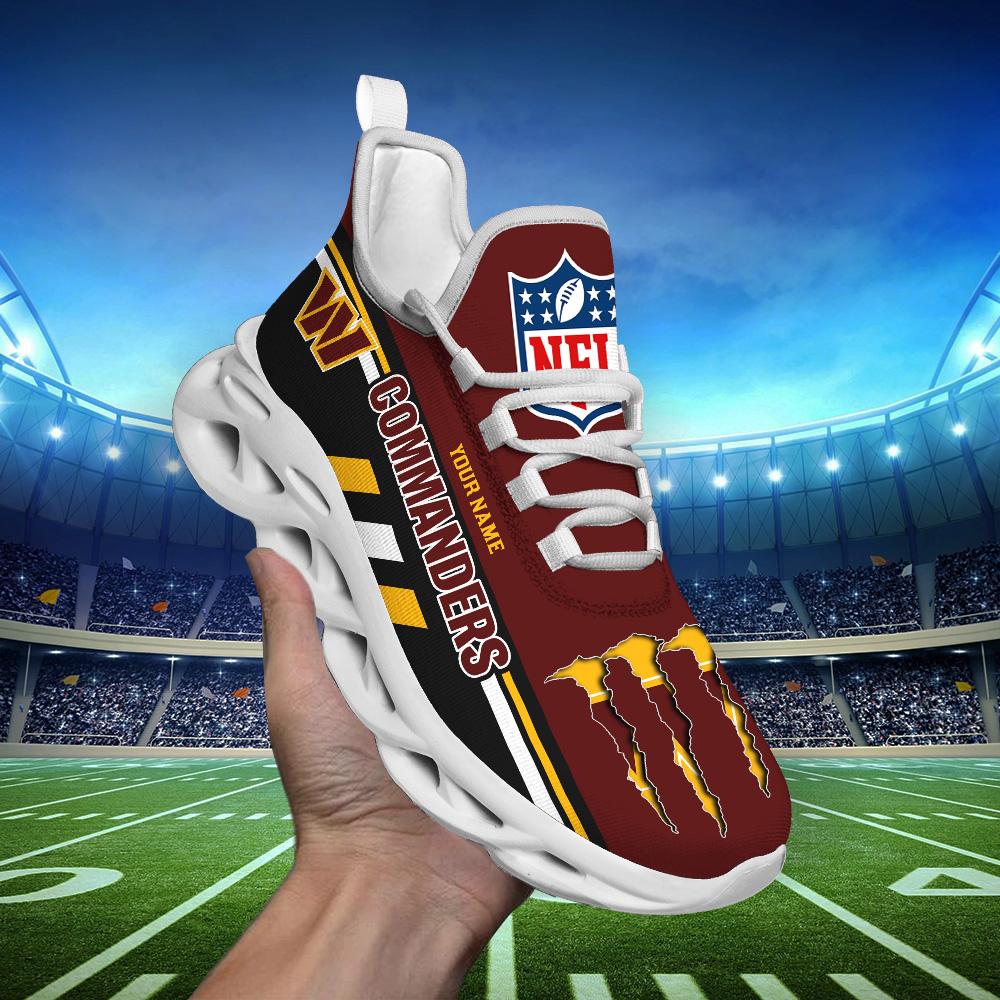 Personalized Washington Commanders Max Soul Shoes Sneakers for Men And Women – NFL Football Fan Shoes, Team Sneakers