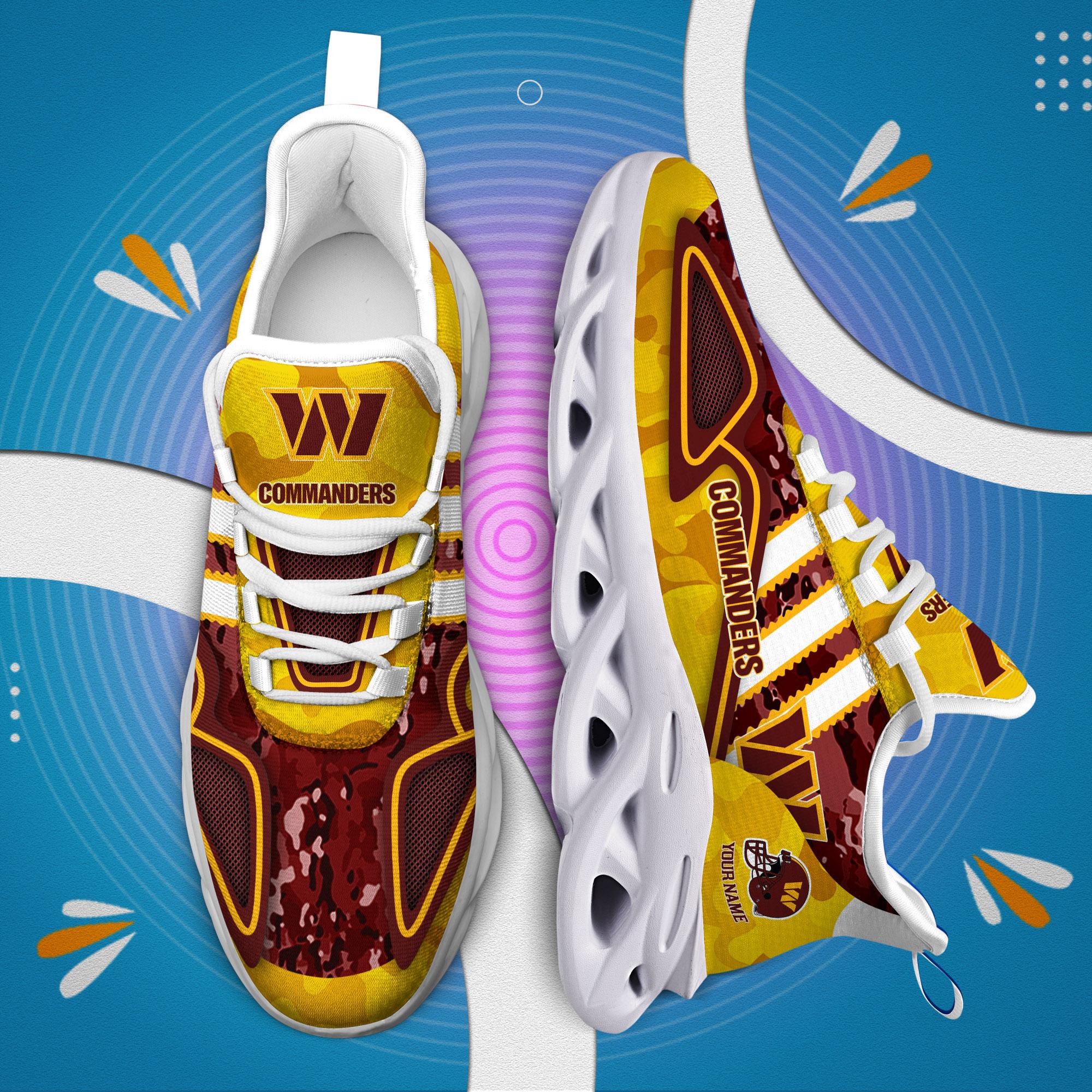 Personalized Washington Commanders Max Soul Shoes Sneakers for Men And Women – NFL Football Fan Shoes, Team Sneakers