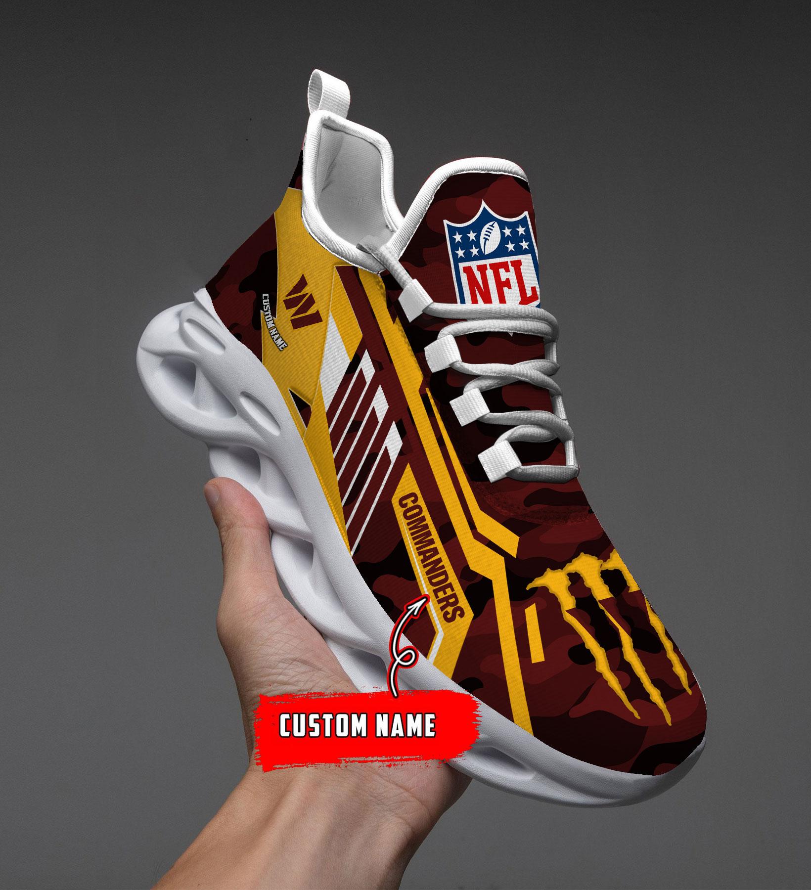 Personalized Washington Commanders Max Soul Shoes Sneakers for Men And Women – NFL Football Fan Shoes, Team Sneakers