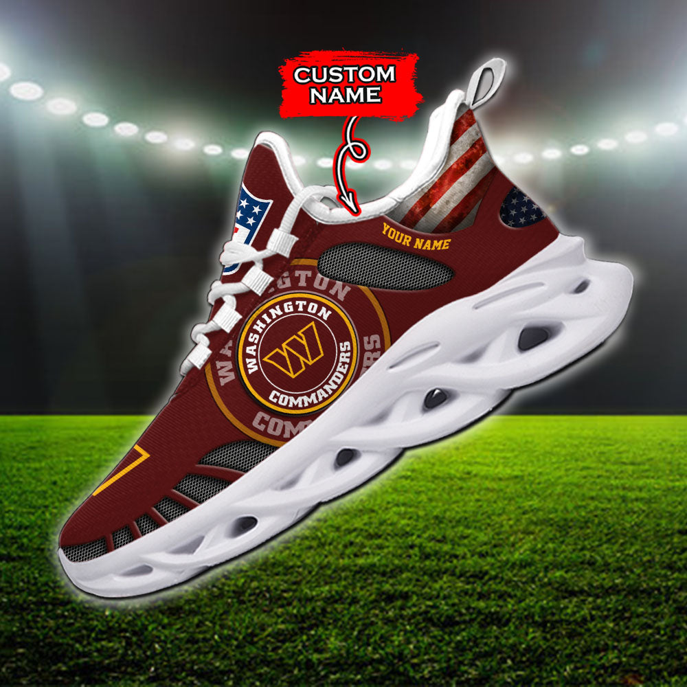 Personalized Washington Commanders NFL Max Soul Shoes Sneakers for Men And Women – NFL Football Fan Shoes, Team Sneakers