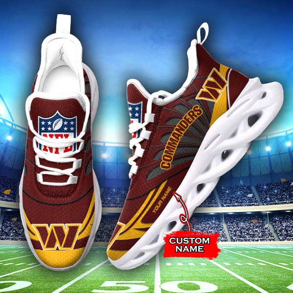 Personalized Washington Commanders NFL Max Soul Shoes Sneakers for Men And Women – NFL Football Fan Shoes, Team Sneakers