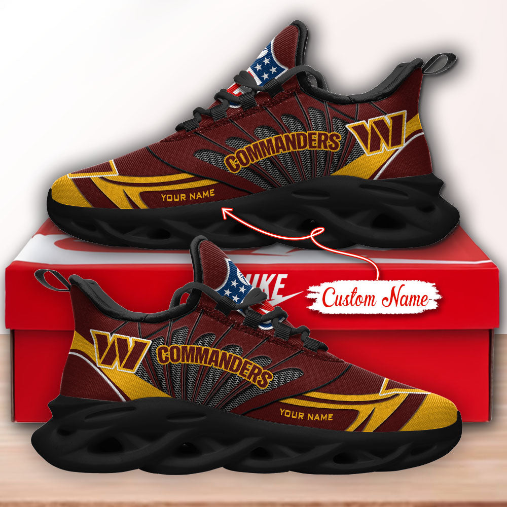 Personalized Washington Commanders NFL Max Soul Shoes Sneakers for Men And Women – NFL Football Fan Shoes, Team Sneakers