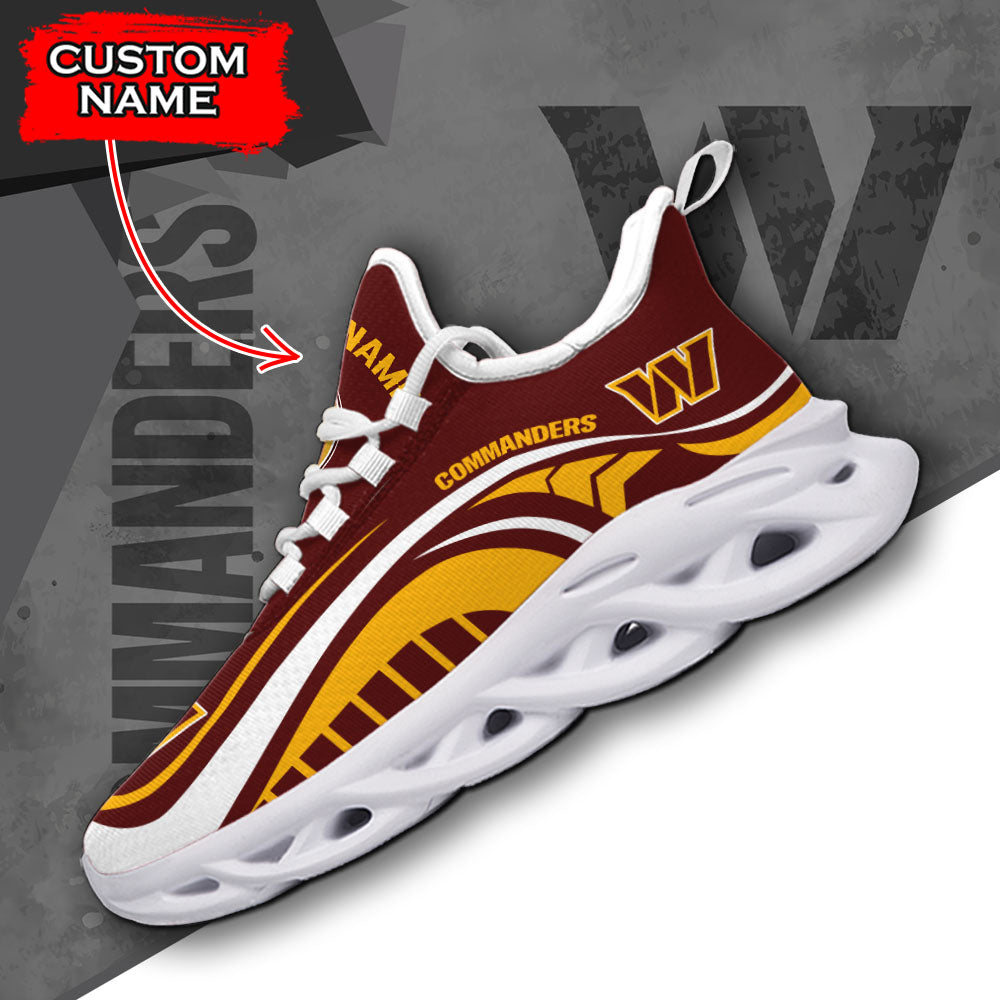 Personalized Washington Commanders NFL Max Soul ShoesSneakers for Men And Women – NFL Football Fan Shoes, Team Sneakers
