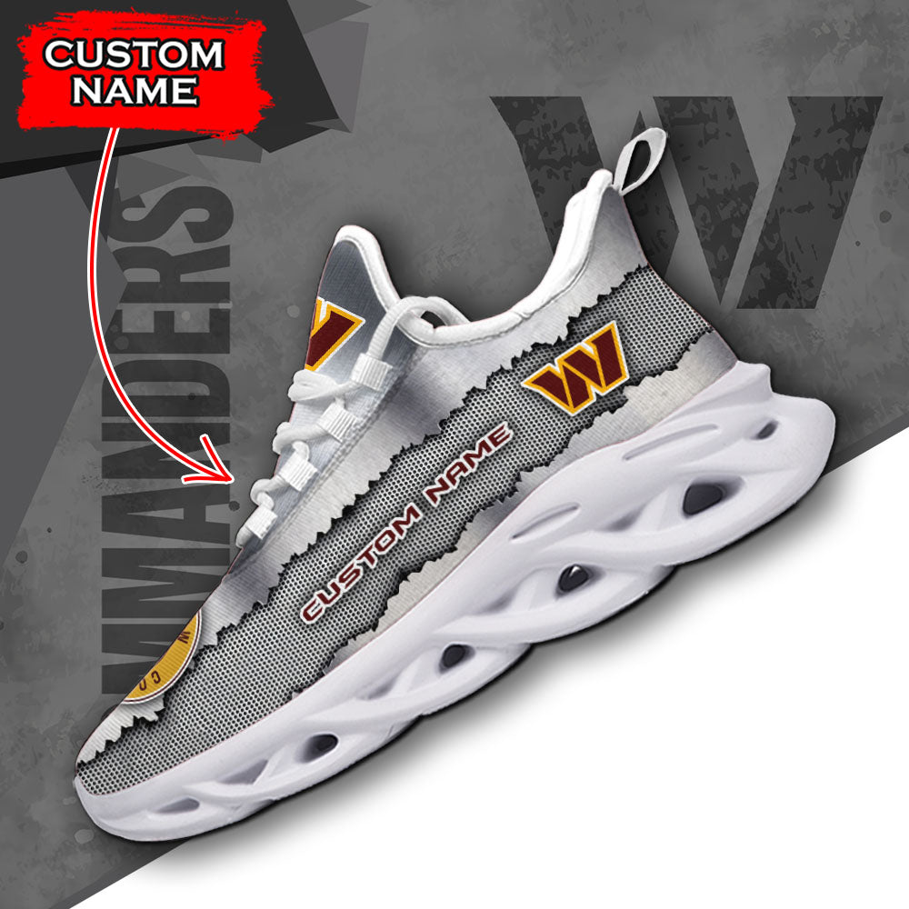 Personalized Washington Commanders NFL Max Soul ShoesSneakers for Men And Women – NFL Football Fan Shoes, Team Sneakers