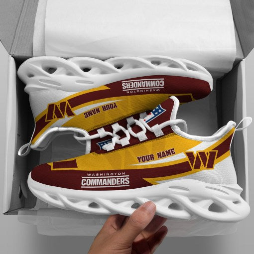 Personalized Washington Commanders NFL Max Soul ShoesSneakers for Men And Women – NFL Football Fan Shoes, Team Sneakers