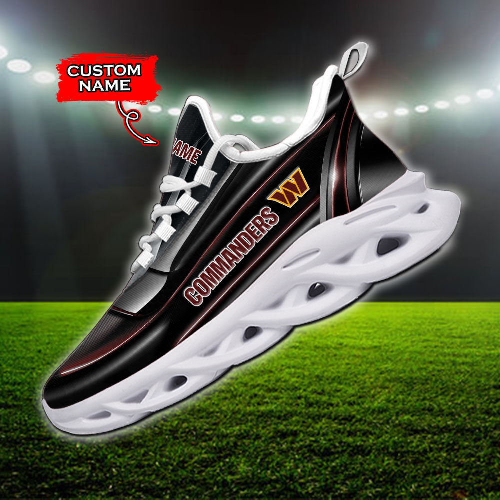 Personalized Washington Commanders NFL Max Soul ShoesSneakers for Men And Women – NFL Football Fan Shoes, Team Sneakers