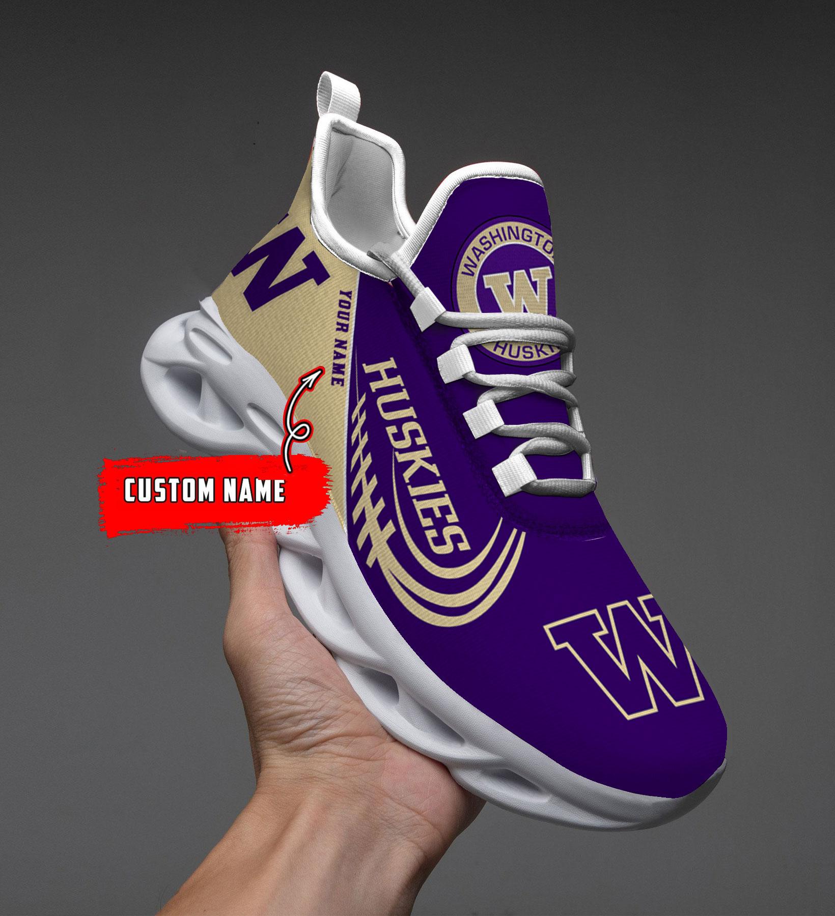 Personalized Washington Huskies Max Soul Shoes Sneakers for Men And Women – NCAA Fan Shoes, Team Sneakers