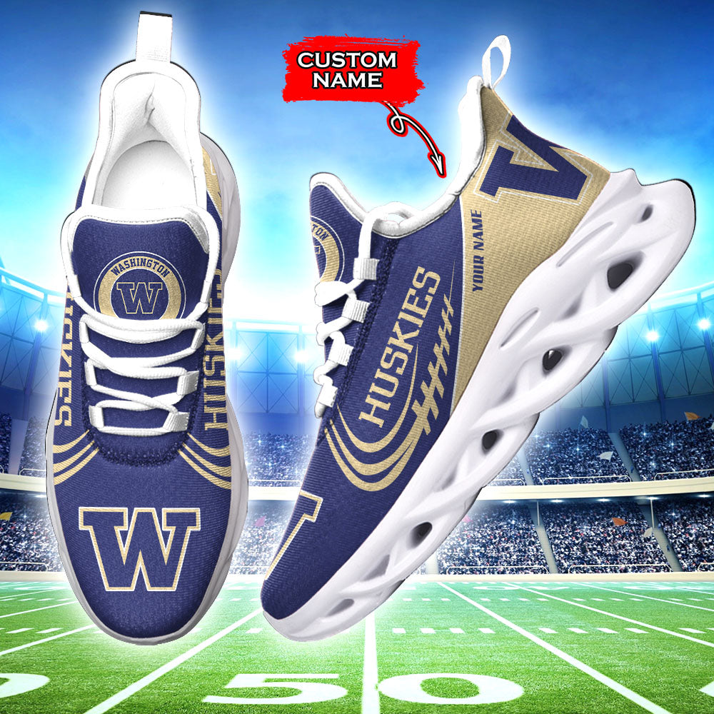 Personalized Washington Huskies NCAA Max Soul Shoes Sneakers for Men And Women – NCAA Fan Shoes, Team Sneakers