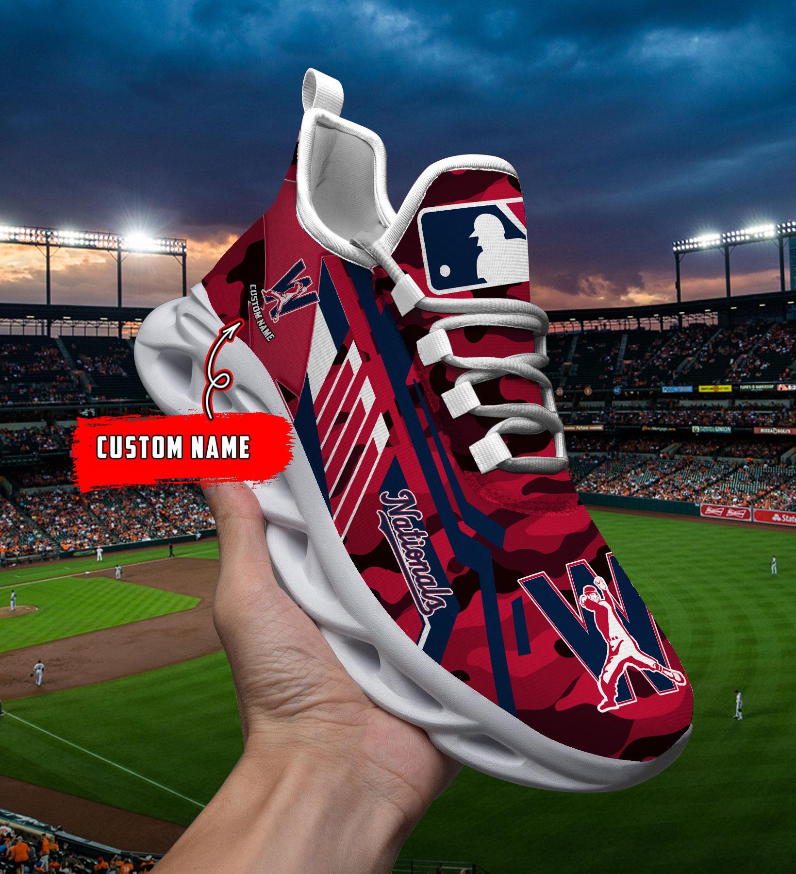 Personalized Washington Nationals Max Soul Shoes Sneakers for Men And Women – MLB Baseball Fan Shoes, Team Sneakers