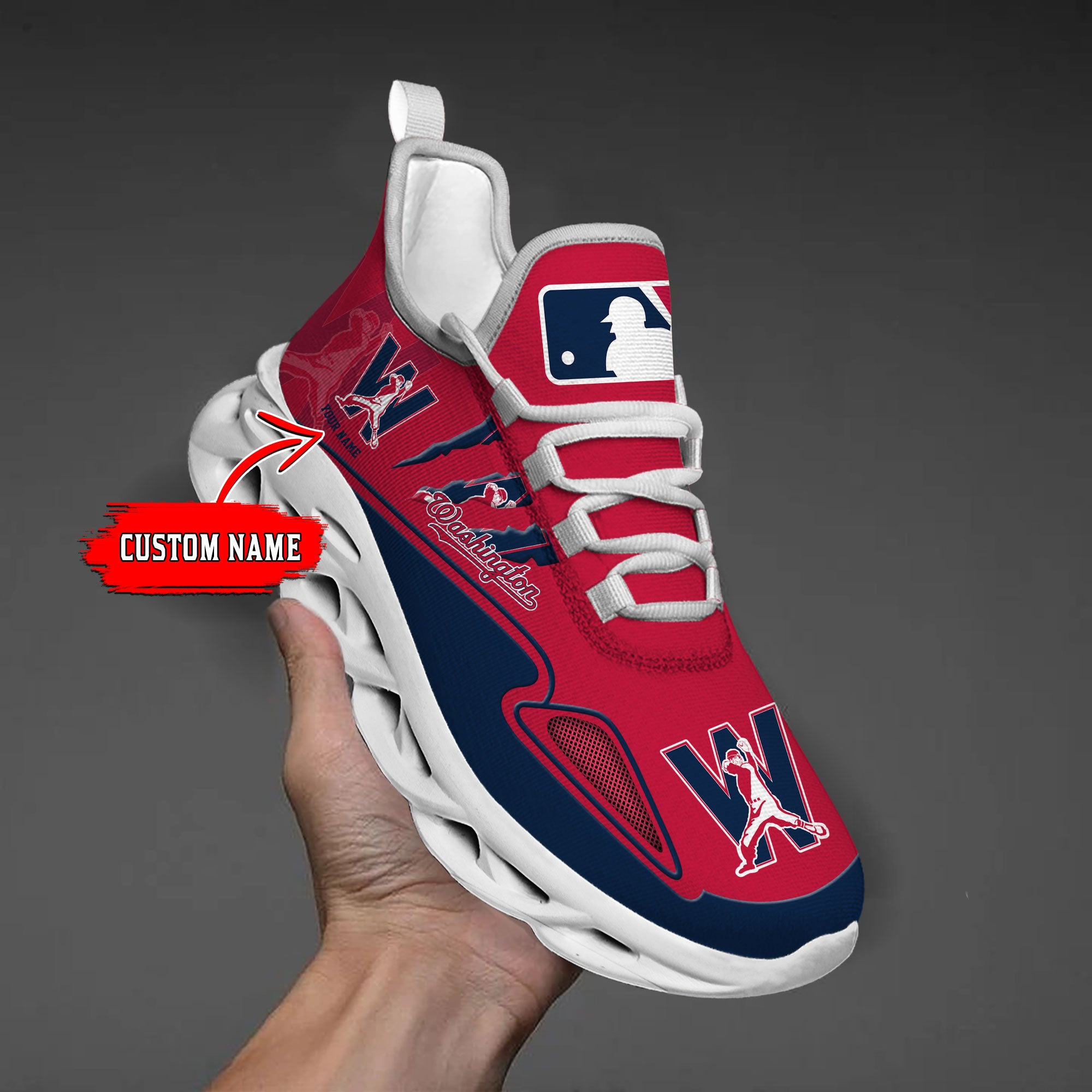 Personalized Washington Nationals Max Soul Shoes Sneakers for Men And Women – MLB Baseball Fan Shoes, Team Sneakers