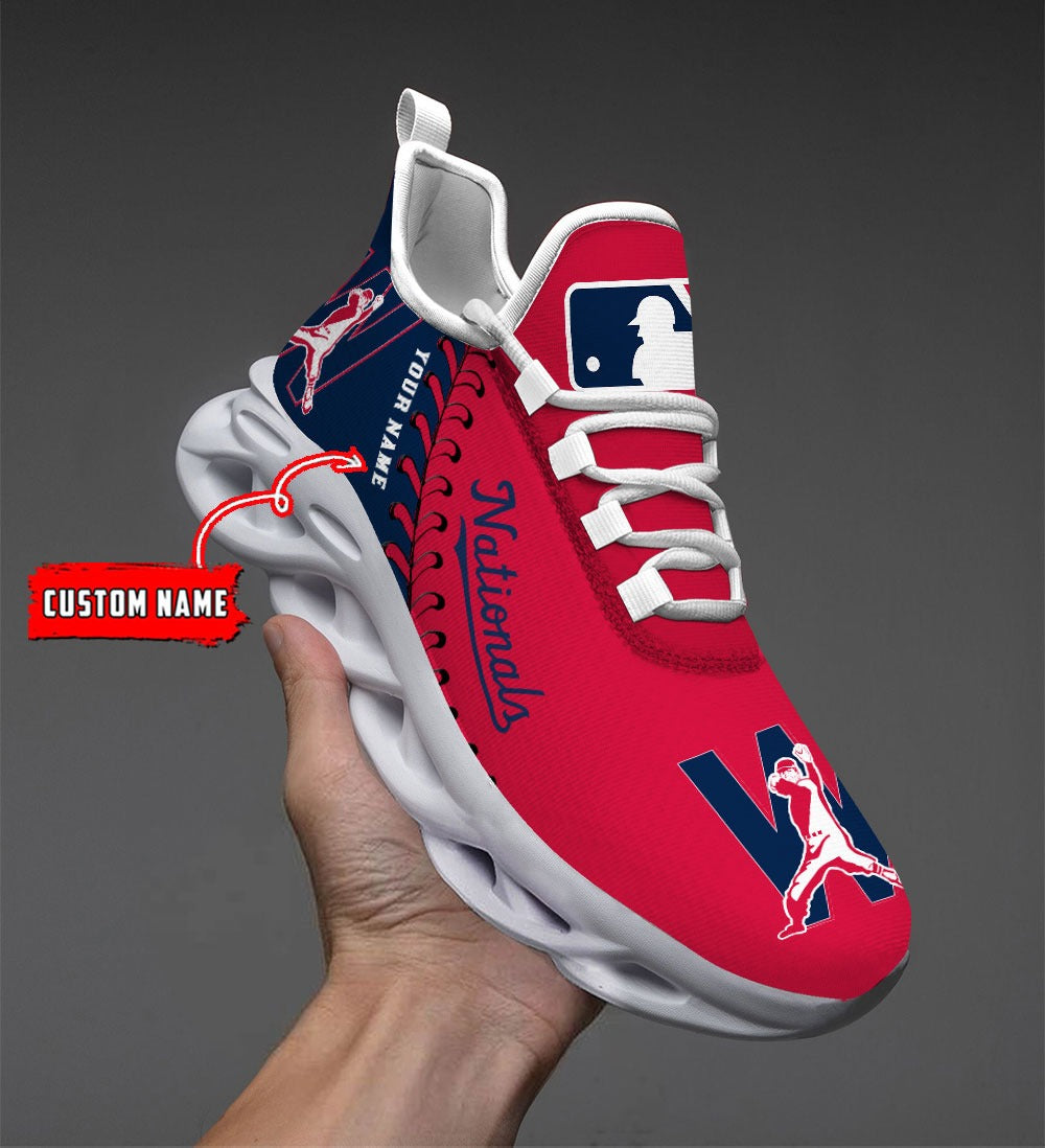 Personalized Washington Nationals MLB Max Soul Shoes Sneakers for Men And Women – MLB Baseball Fan Shoes, Team Sneakers